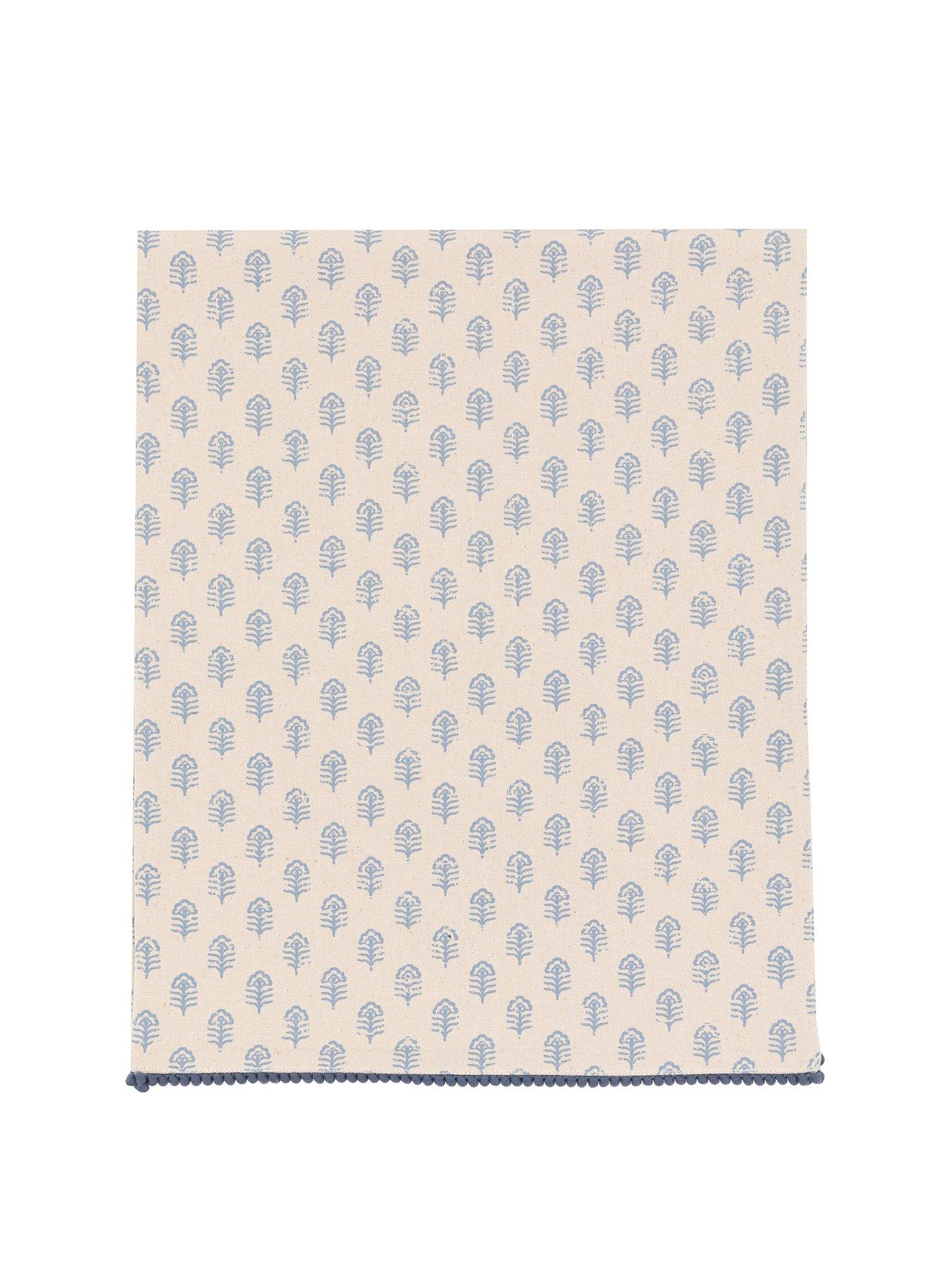  image of gallery-direct-floral-stamp-table-runner