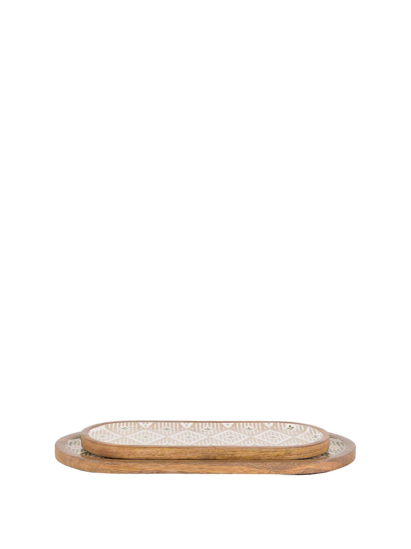 Gallery Direct Set Of 2 Serving Trays