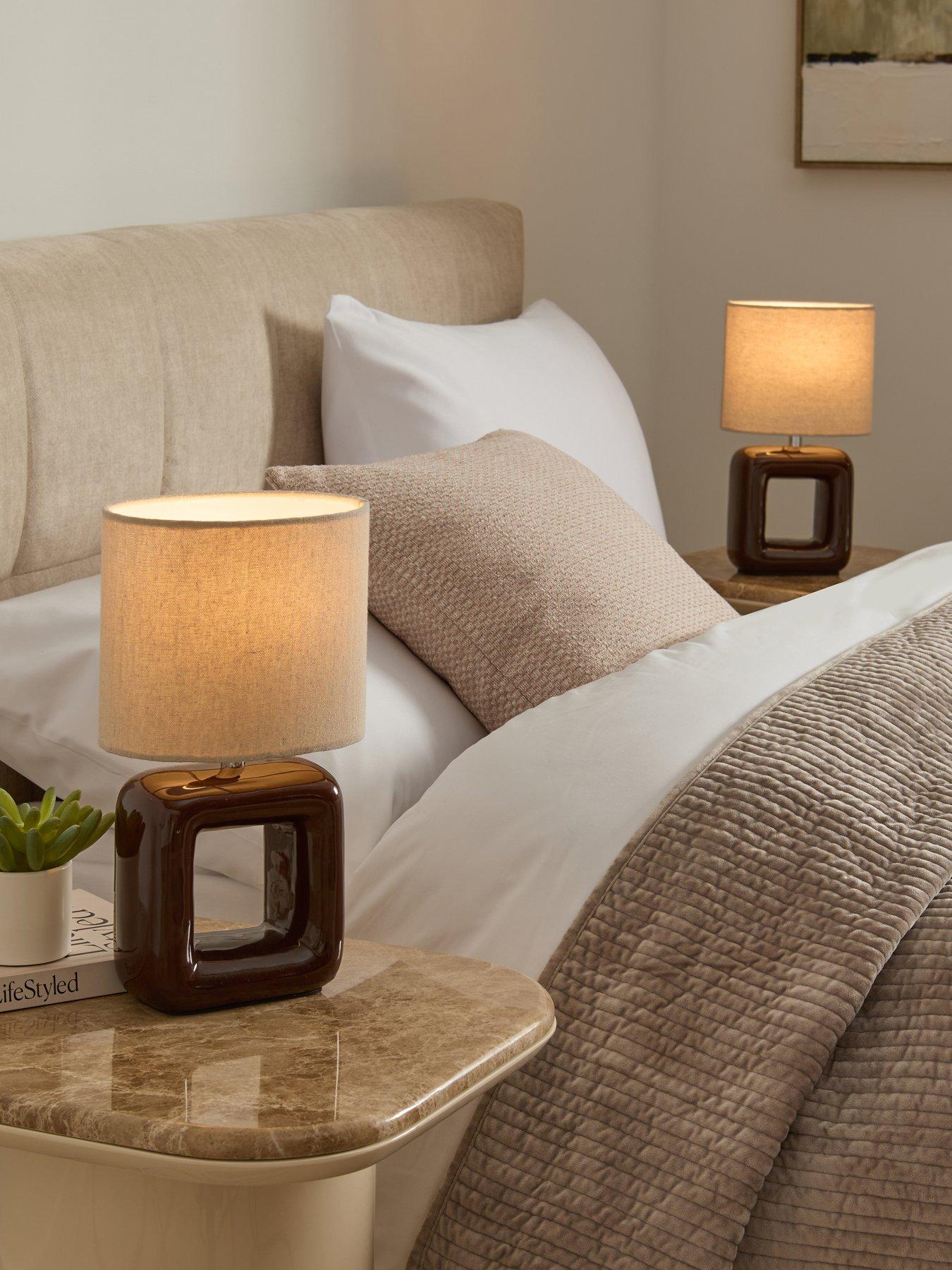 Michelle Keegan Home Set Of 2 Square Cut-out Table Lamp