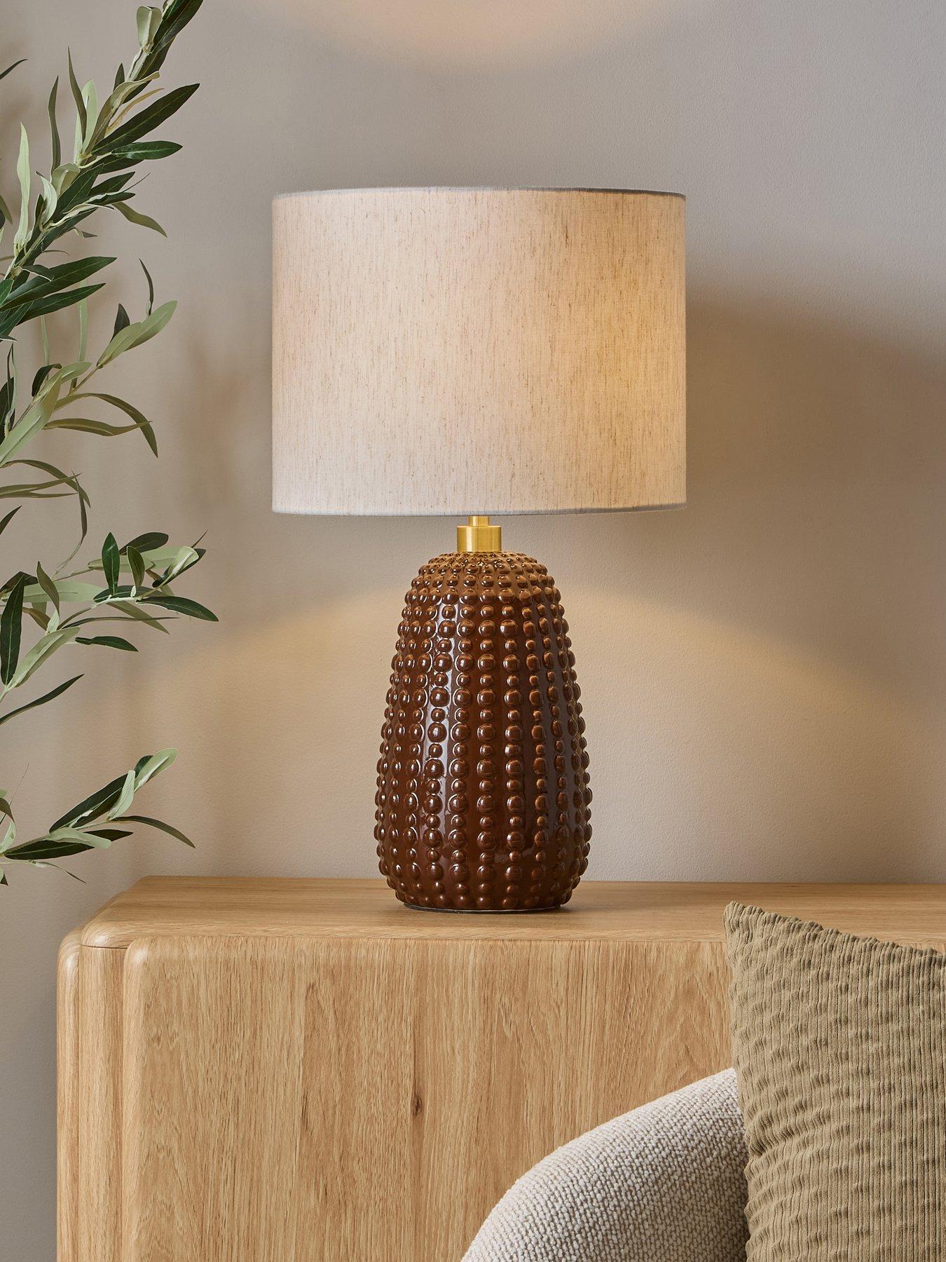 The Very Collection Brown Casa Dot Table Lamp