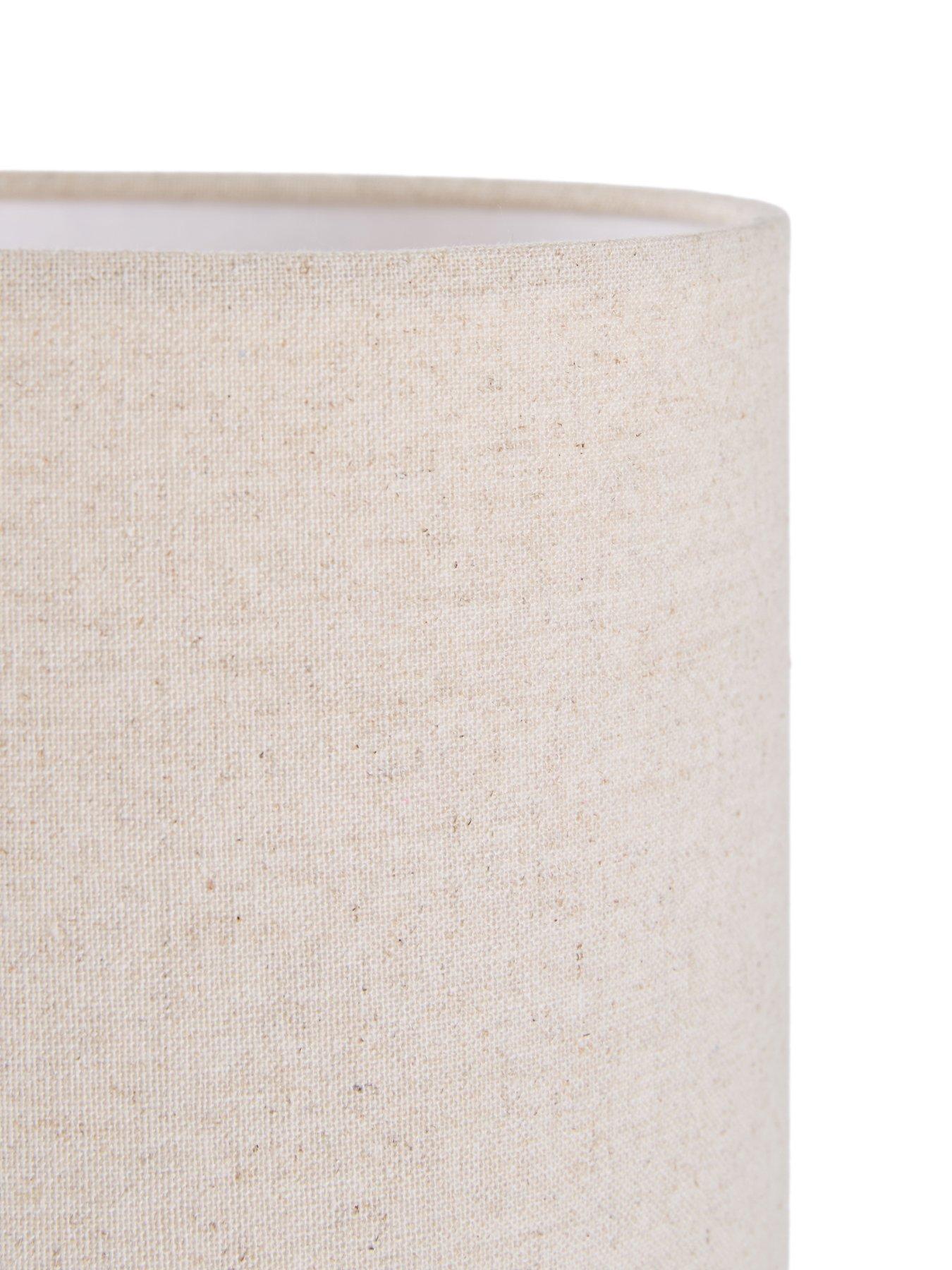 Image 7 of 8 of The Very Collection Set Of 2 Black/white Half Round Table Lamps
