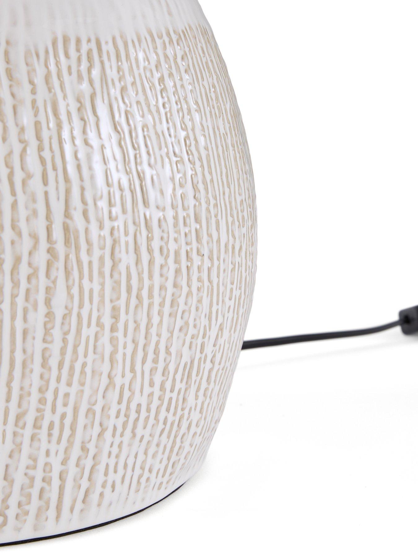 Image 6 of 8 of The Very Collection Embossed Table Lamp Large