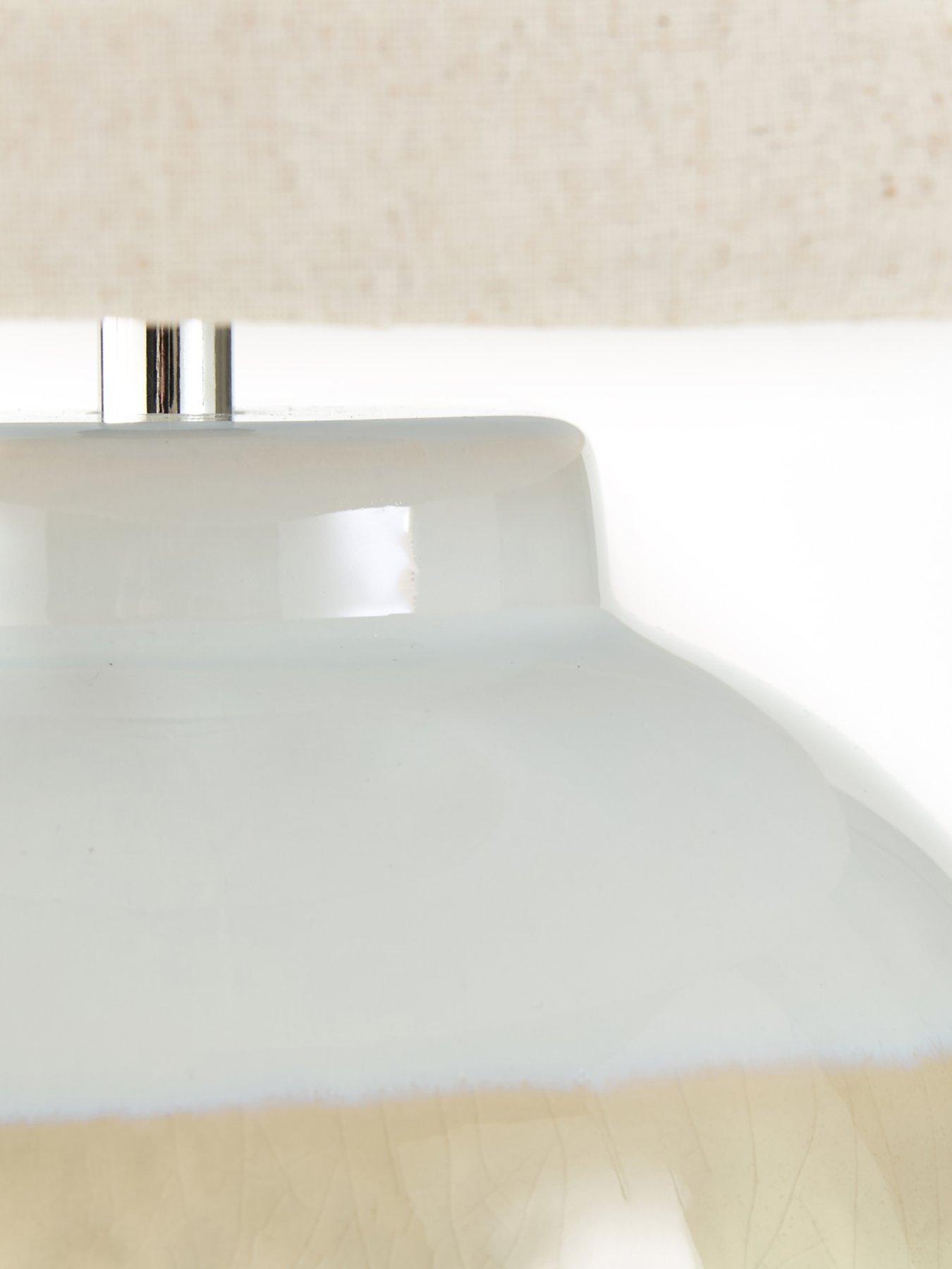 Image 4 of 8 of The Very Collection Grey Reactive Glaze Table Lamp