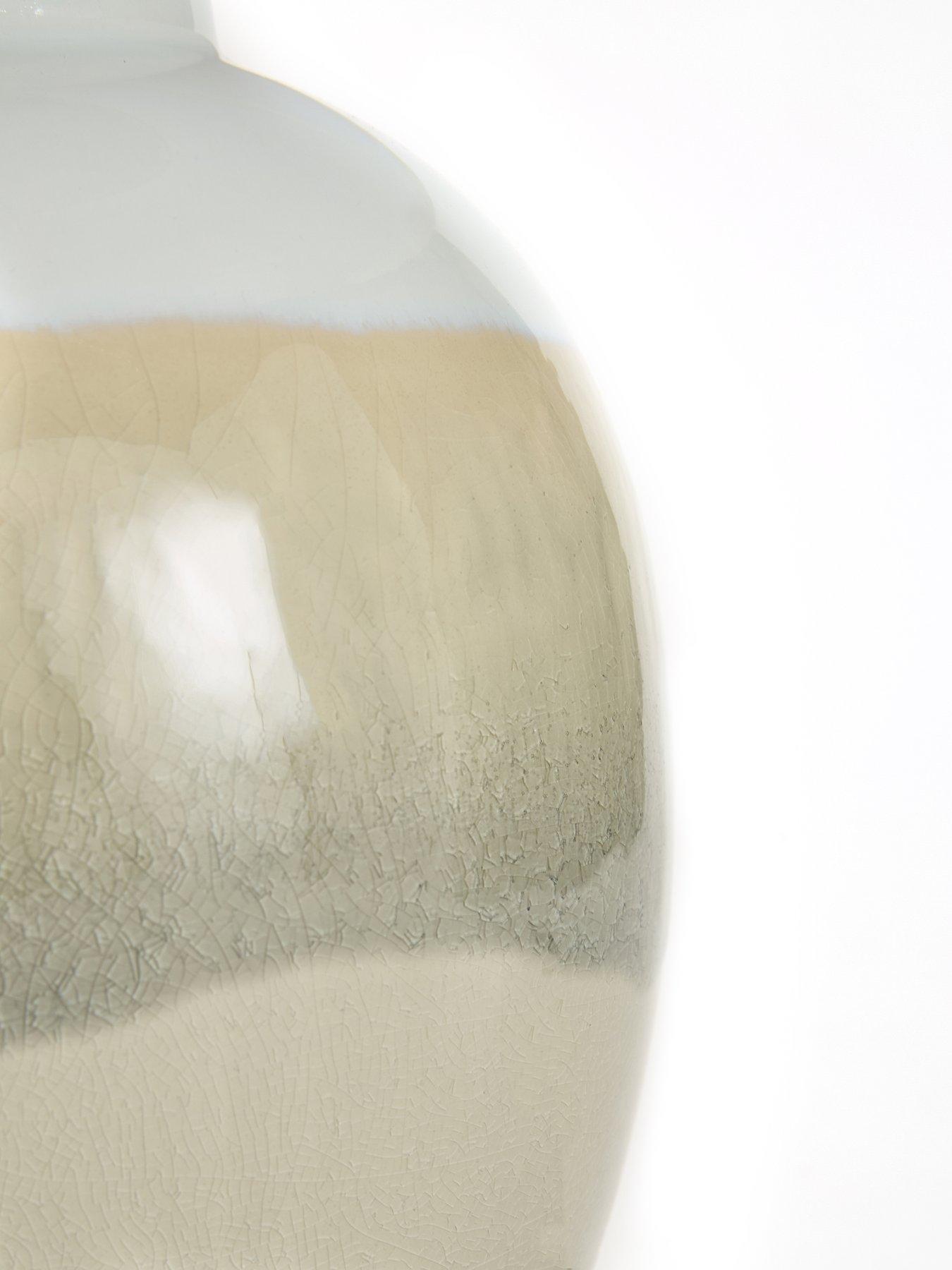 Image 5 of 8 of The Very Collection Grey Reactive Glaze Table Lamp