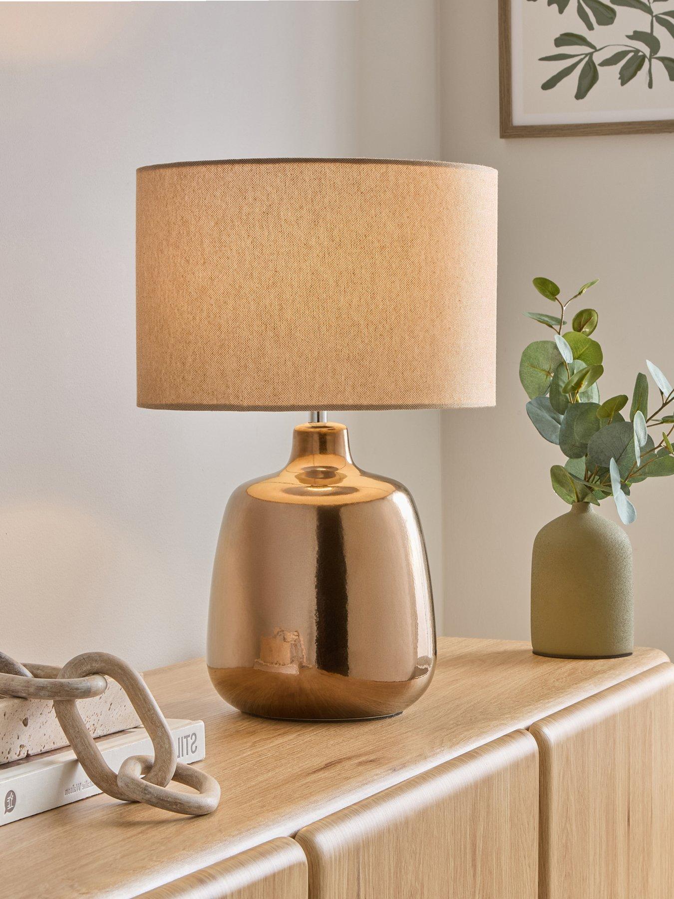 The Very Collection Brown Glaze Table Lamp