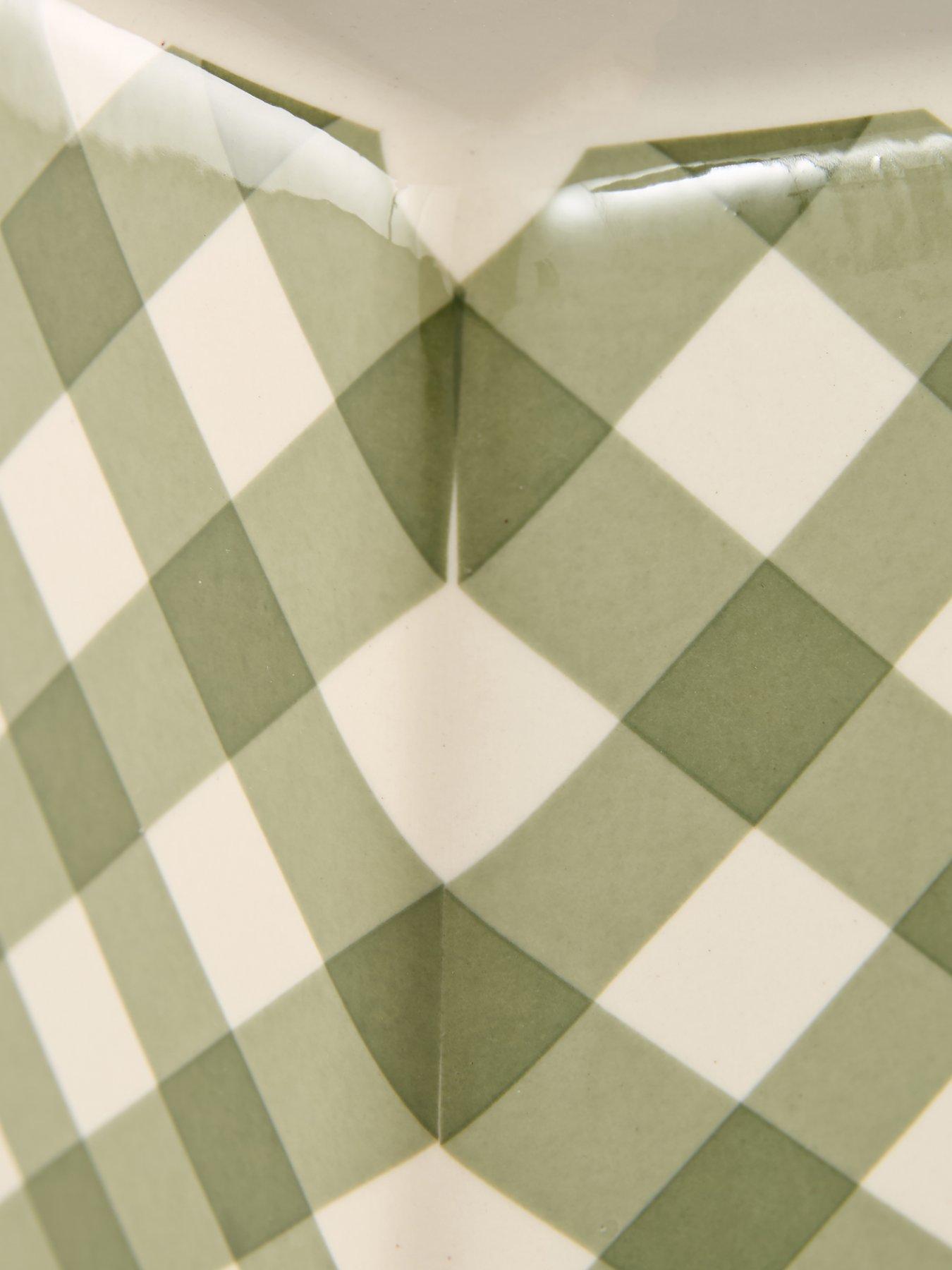 Image 5 of 7 of The Very Collection Gingham Cube Table Lamp