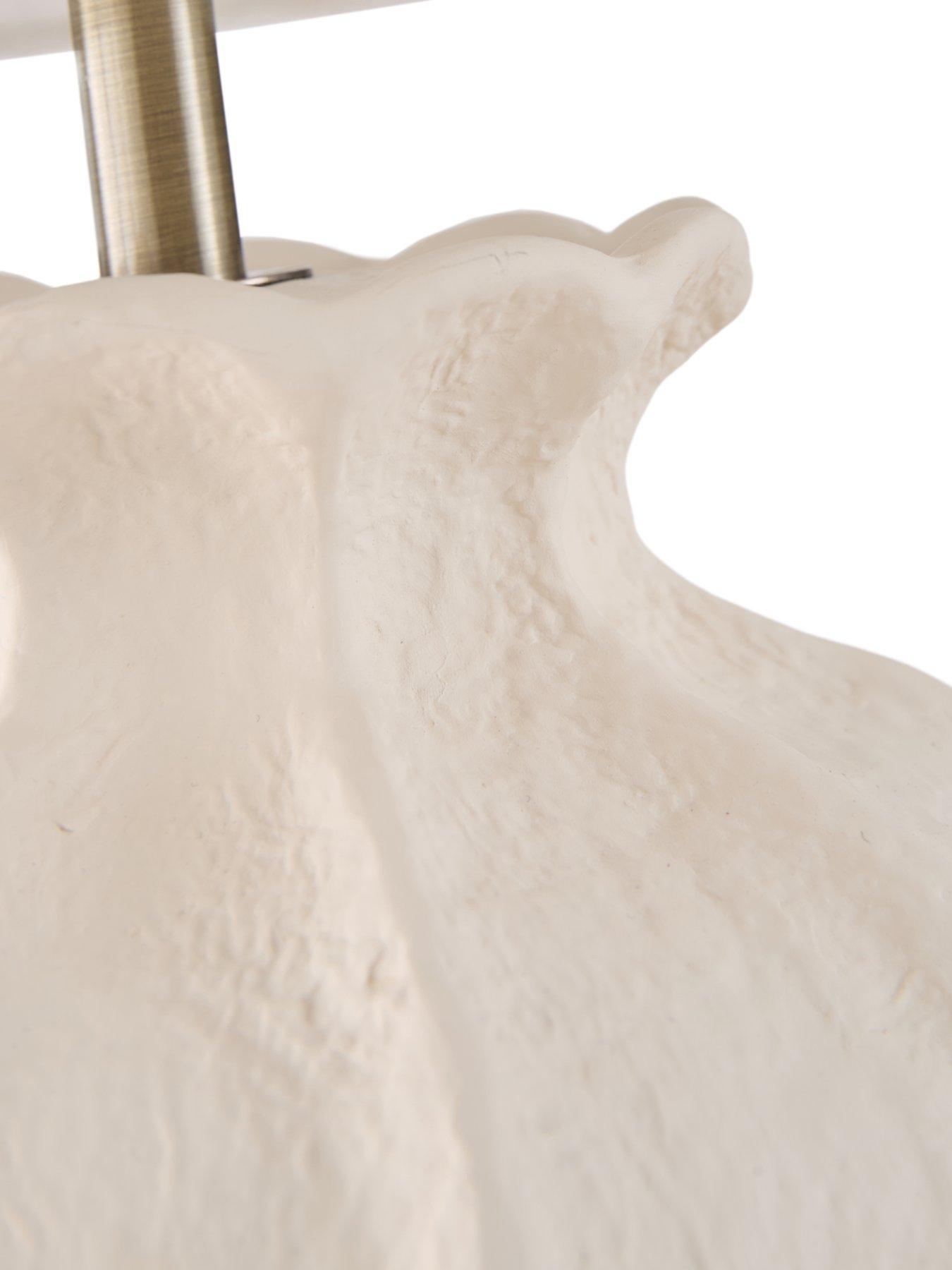 Image 6 of 8 of The Very Collection Vertical Rib Ceramic Textured Table Lamp