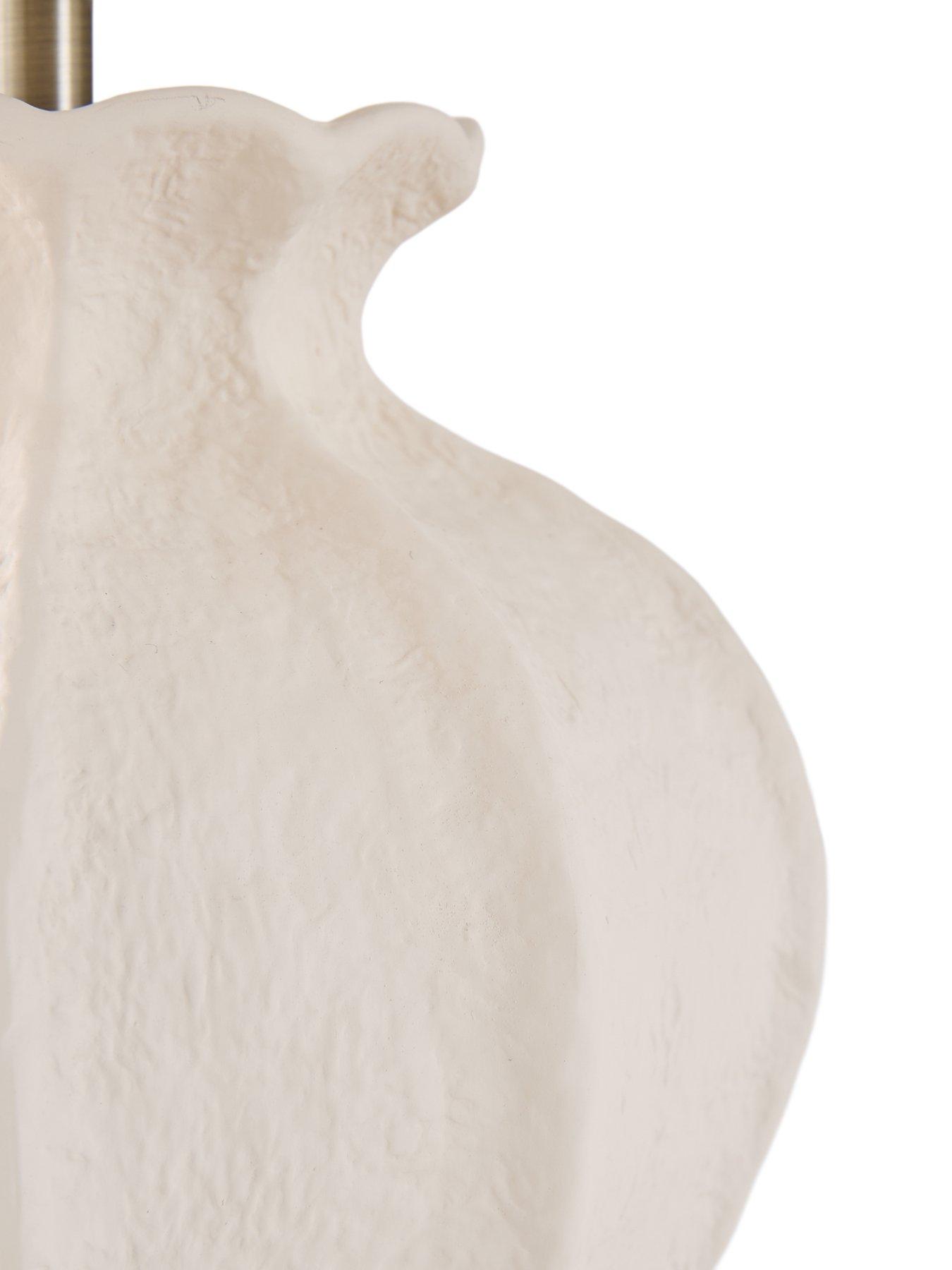 Image 7 of 8 of The Very Collection Vertical Rib Ceramic Textured Table Lamp