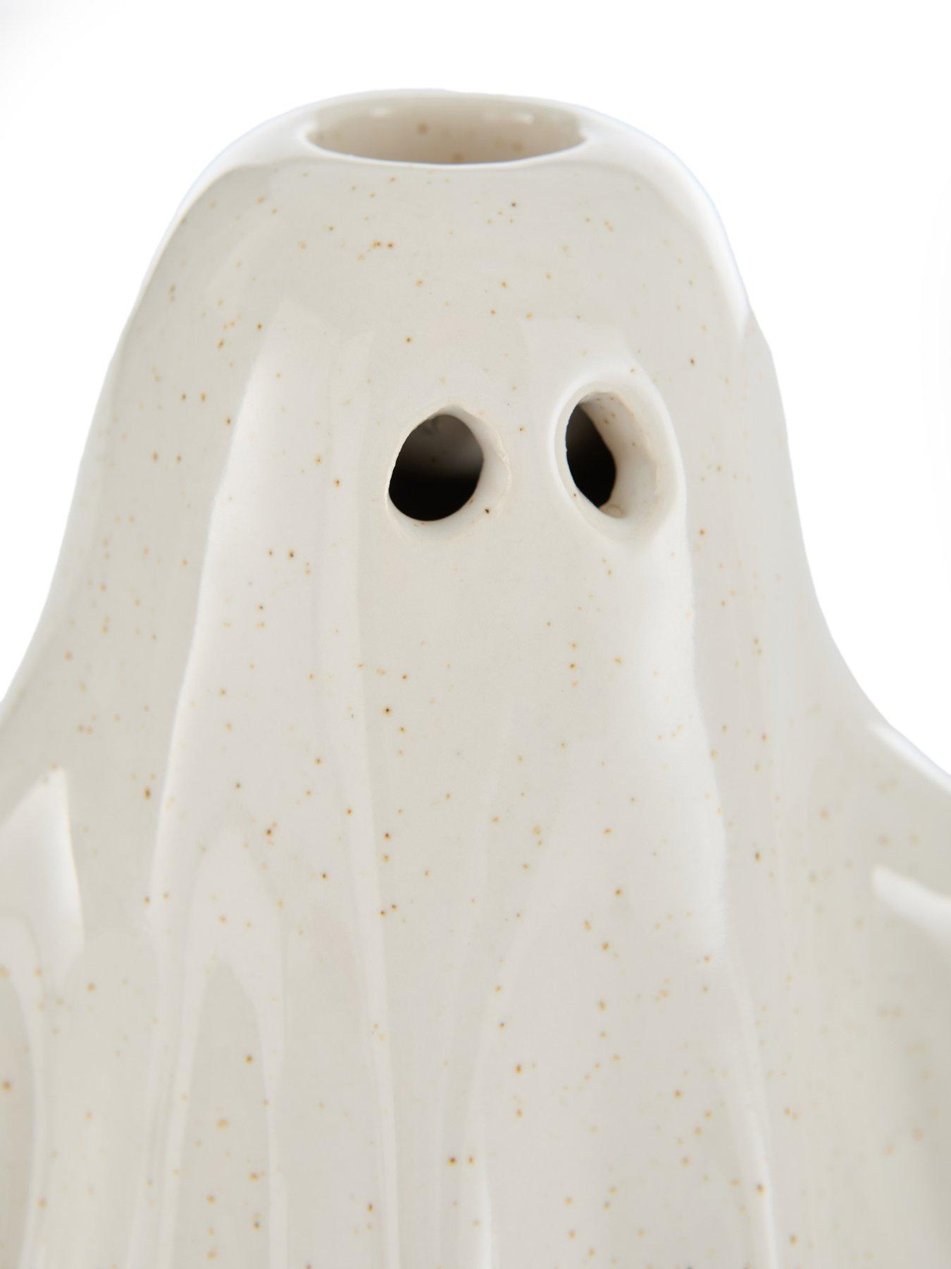 Image 5 of 5 of The Very Collection Set Of 2 Ceramic Ghost Shaped Candle Holders