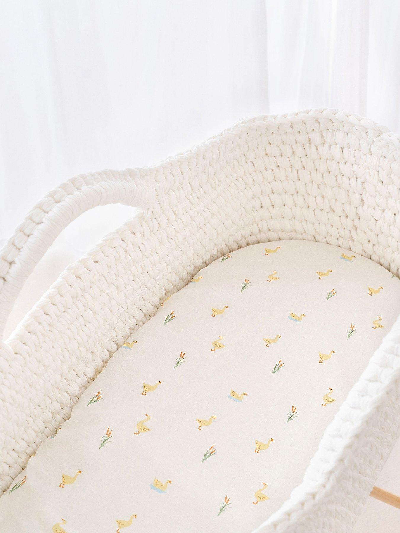 Clair De Lune Little Duckling Moses Basket Sheets