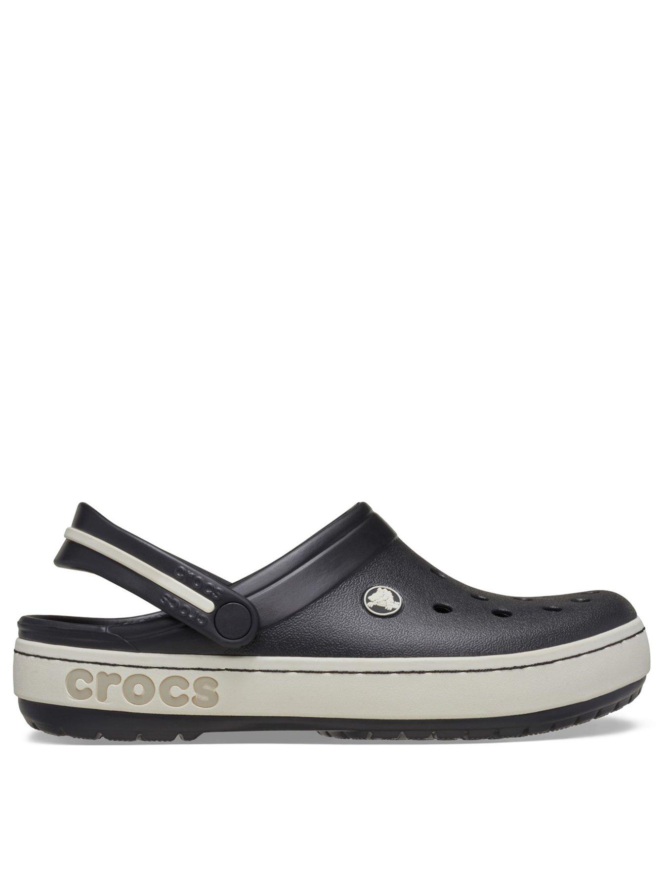 front image of crocs-crocband-heritage-clog-sandal