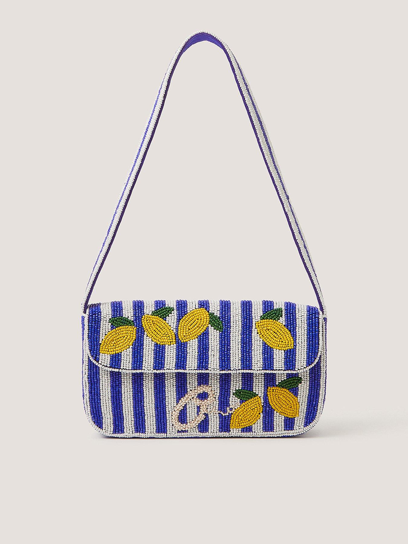 Monsoon Lyra Beaded Lemon Bag - Multi