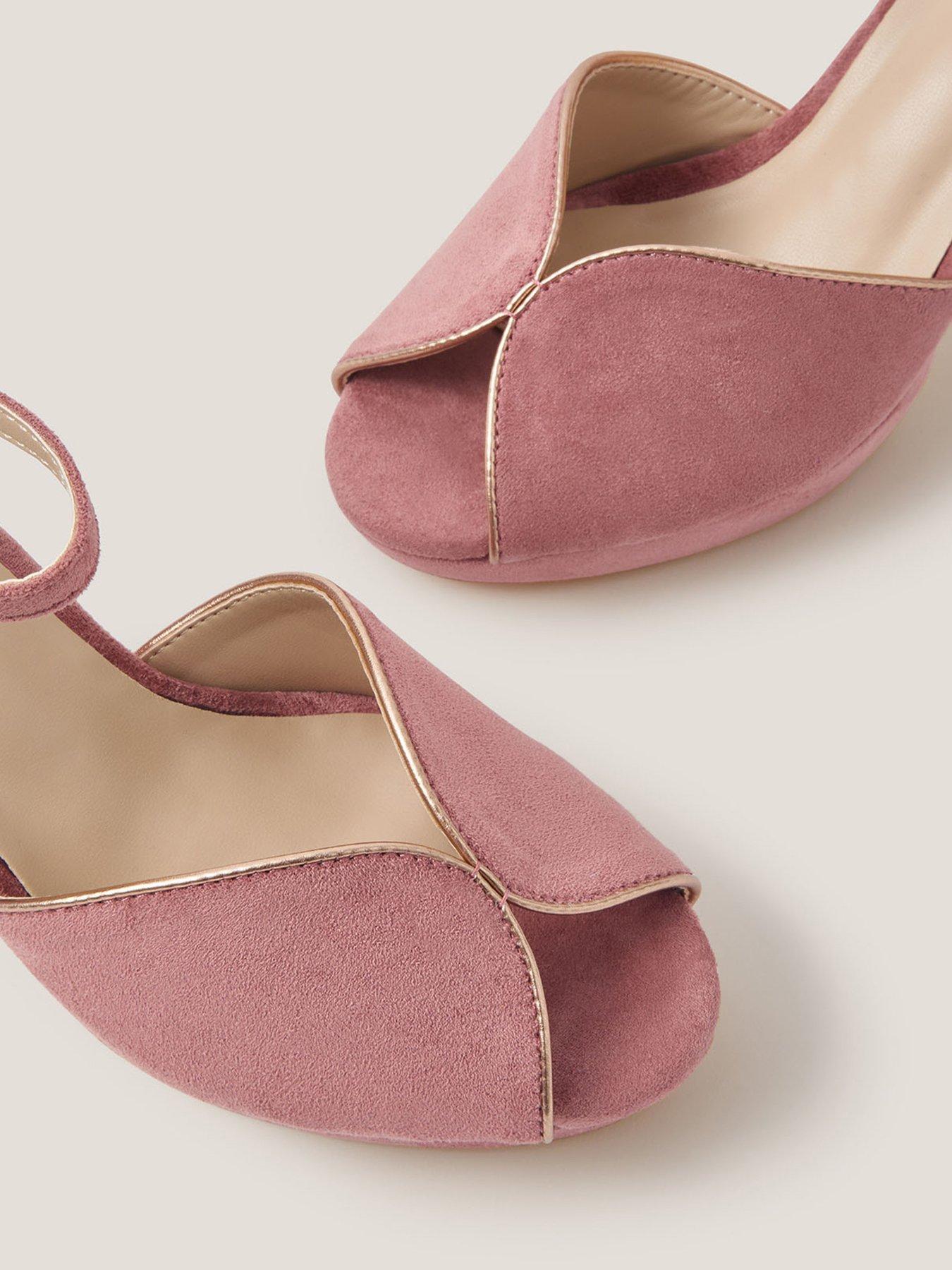  image of monsoon-gabi-gold-trim-platform-pink