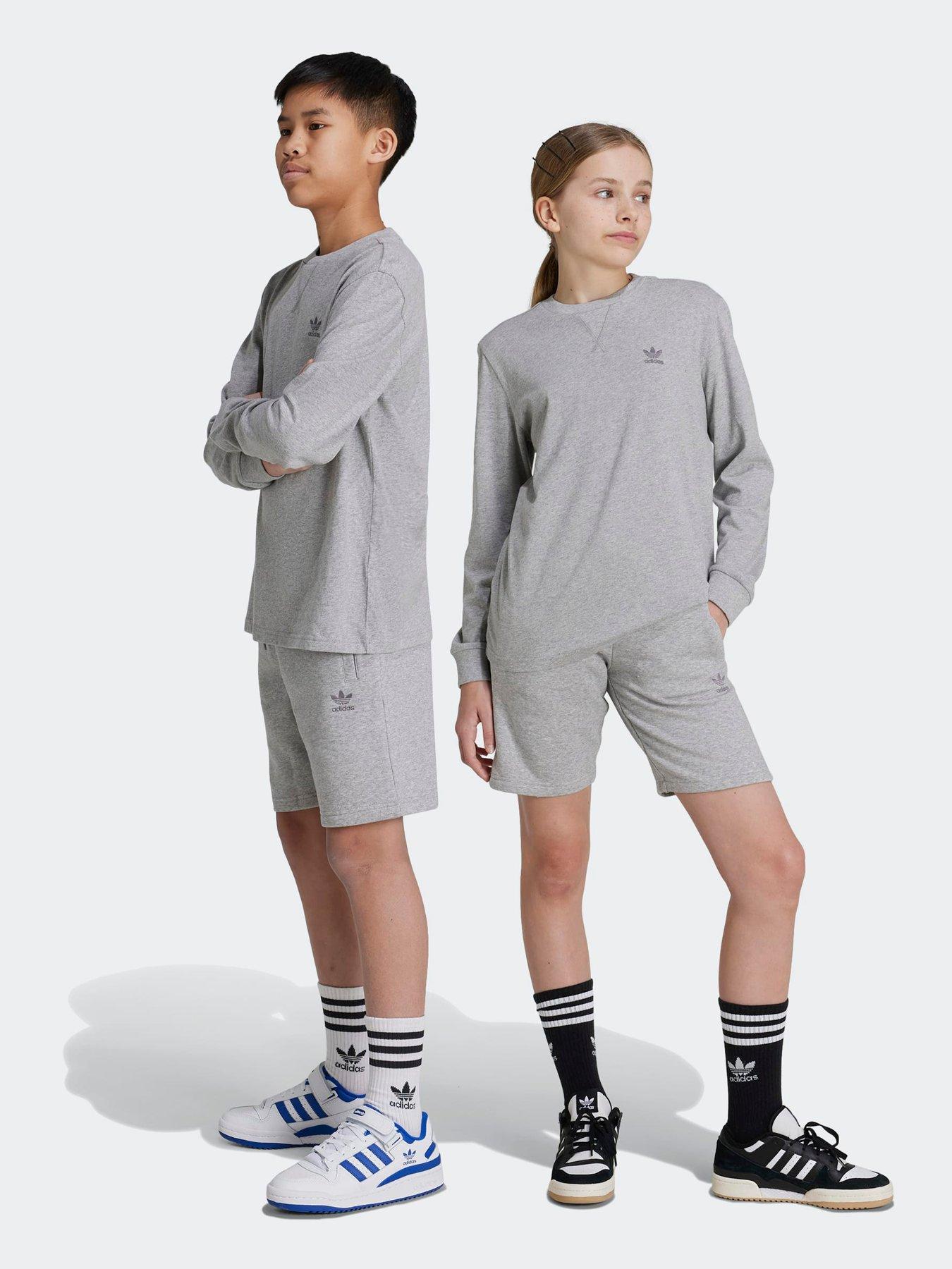 adidas-originals-junior-unisex-shorts-kids-grey