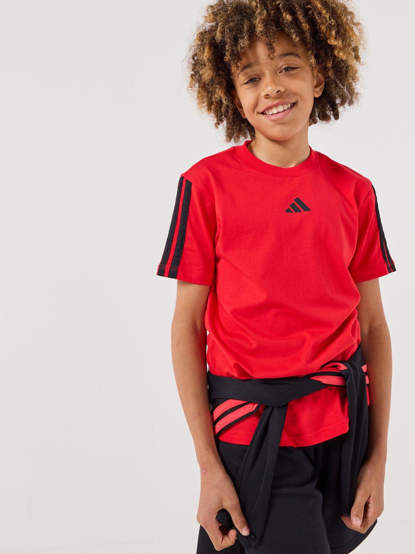 Image 1 of 6 of adidas Sportswear Junior Unisex Essentials T-Shirt - Red