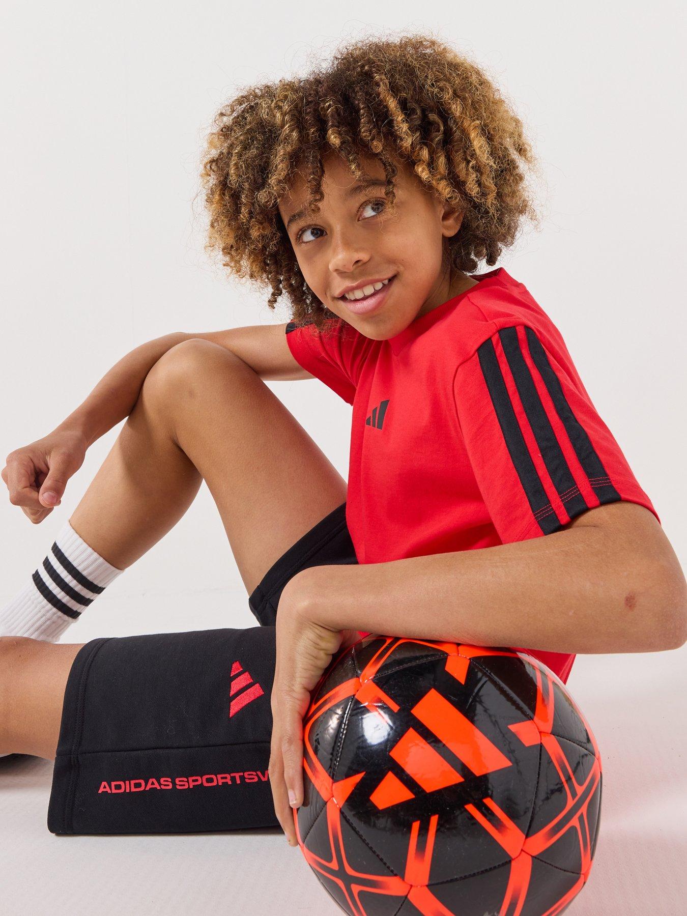 Image 4 of 6 of adidas Sportswear Junior Unisex Essentials T-Shirt - Red