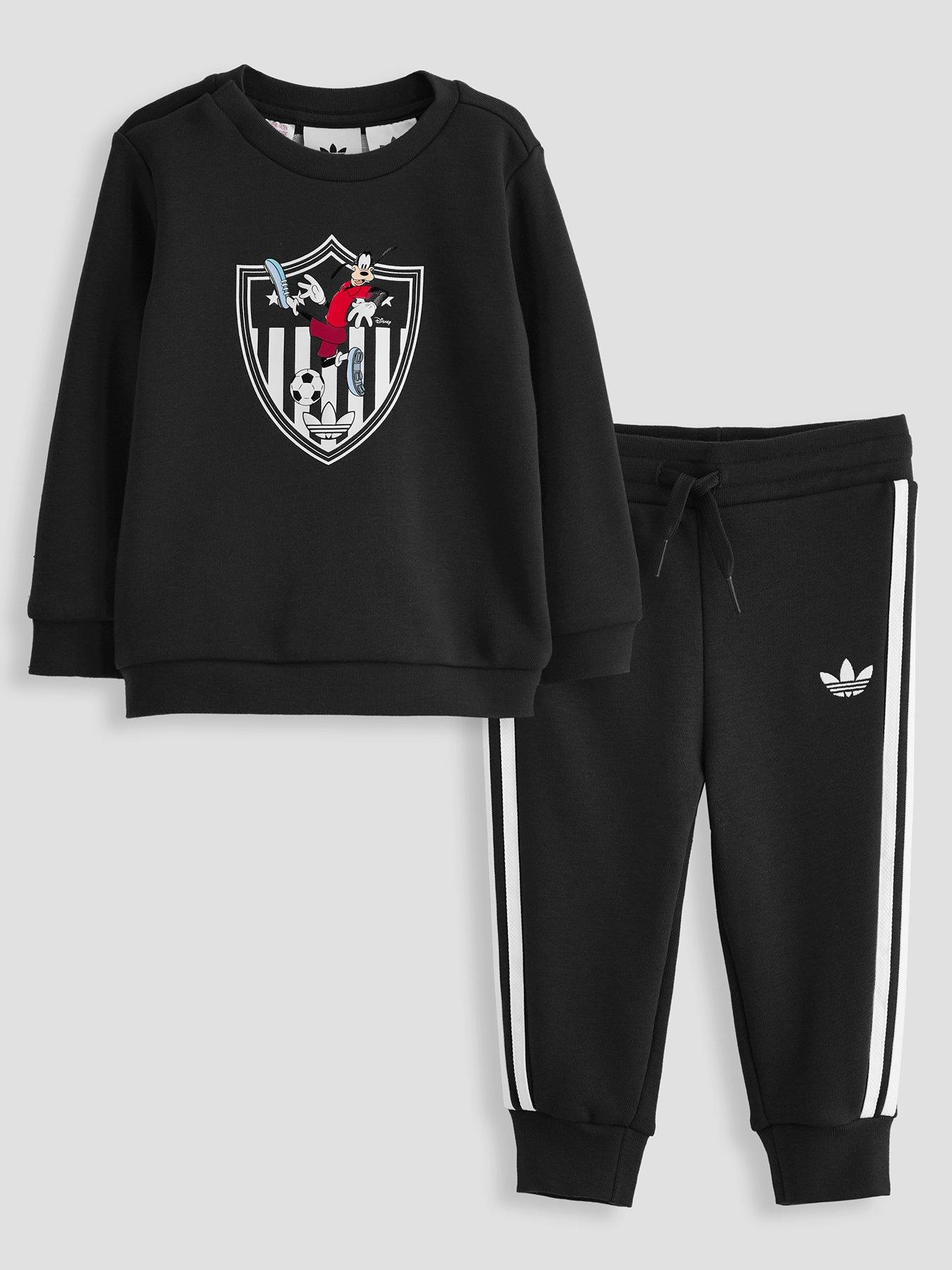 adidas-originals-infant-unisex-adidas-disney-crew-set-black