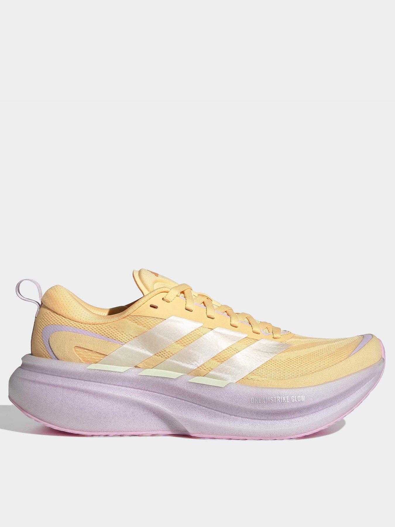 front image of adidas-womens-running-supernova-glide-trainers-orange