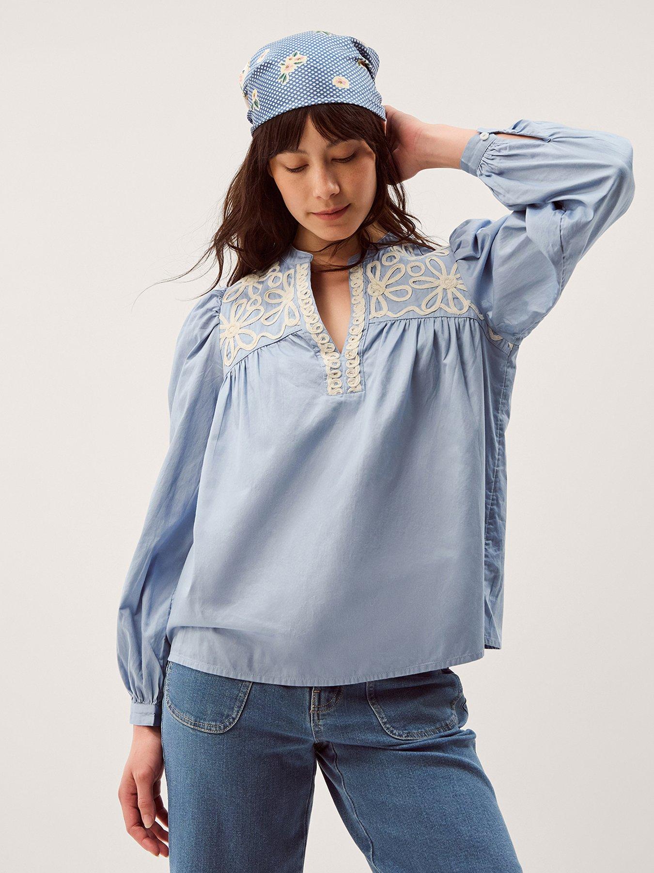 Monsoon Erica Cornelli Top - Blue