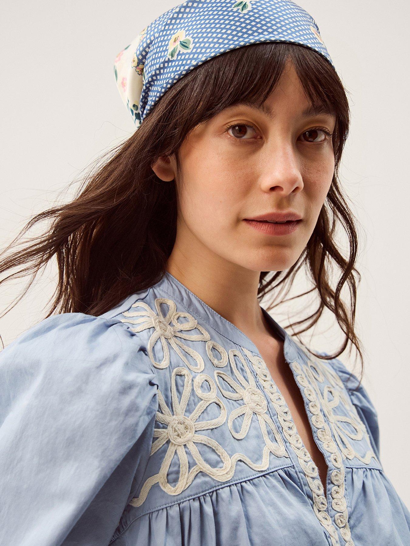 Image 4 of 5 of Monsoon Erica Cornelli Top - Blue