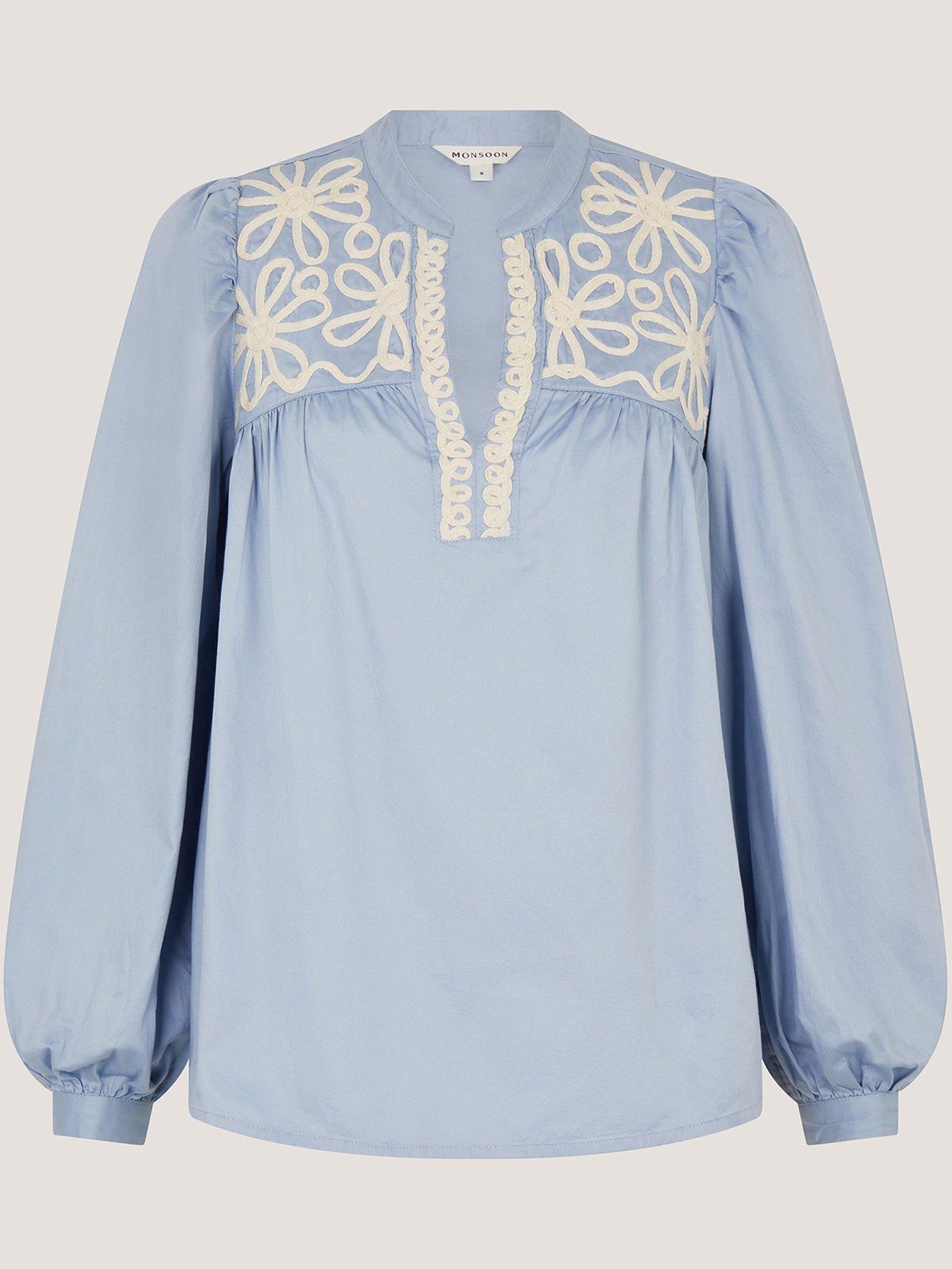 Image 5 of 5 of Monsoon Erica Cornelli Top - Blue