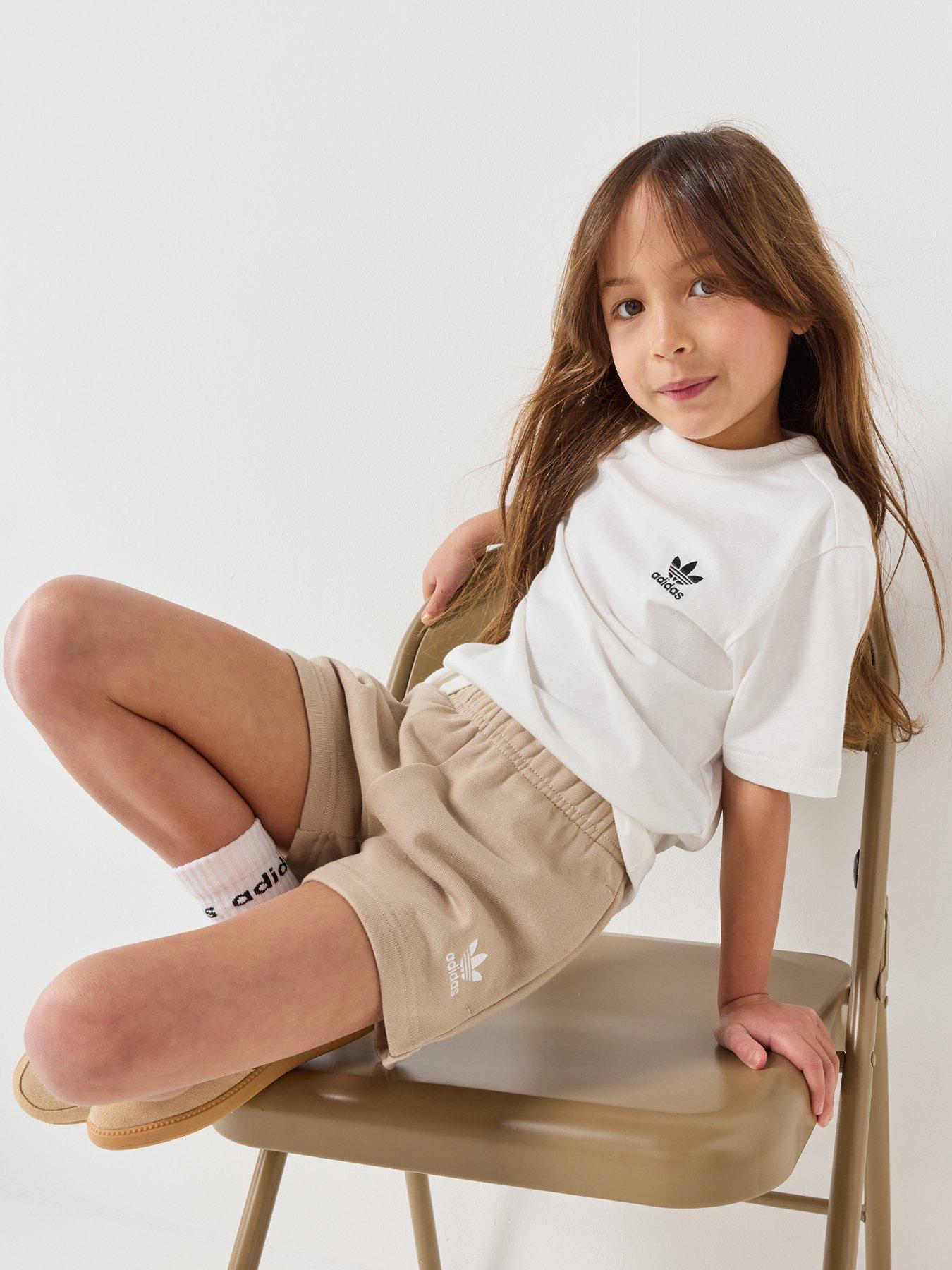 adidas Originals Kids Unisex Shorts and T-Shrit Set Kids - Beige
