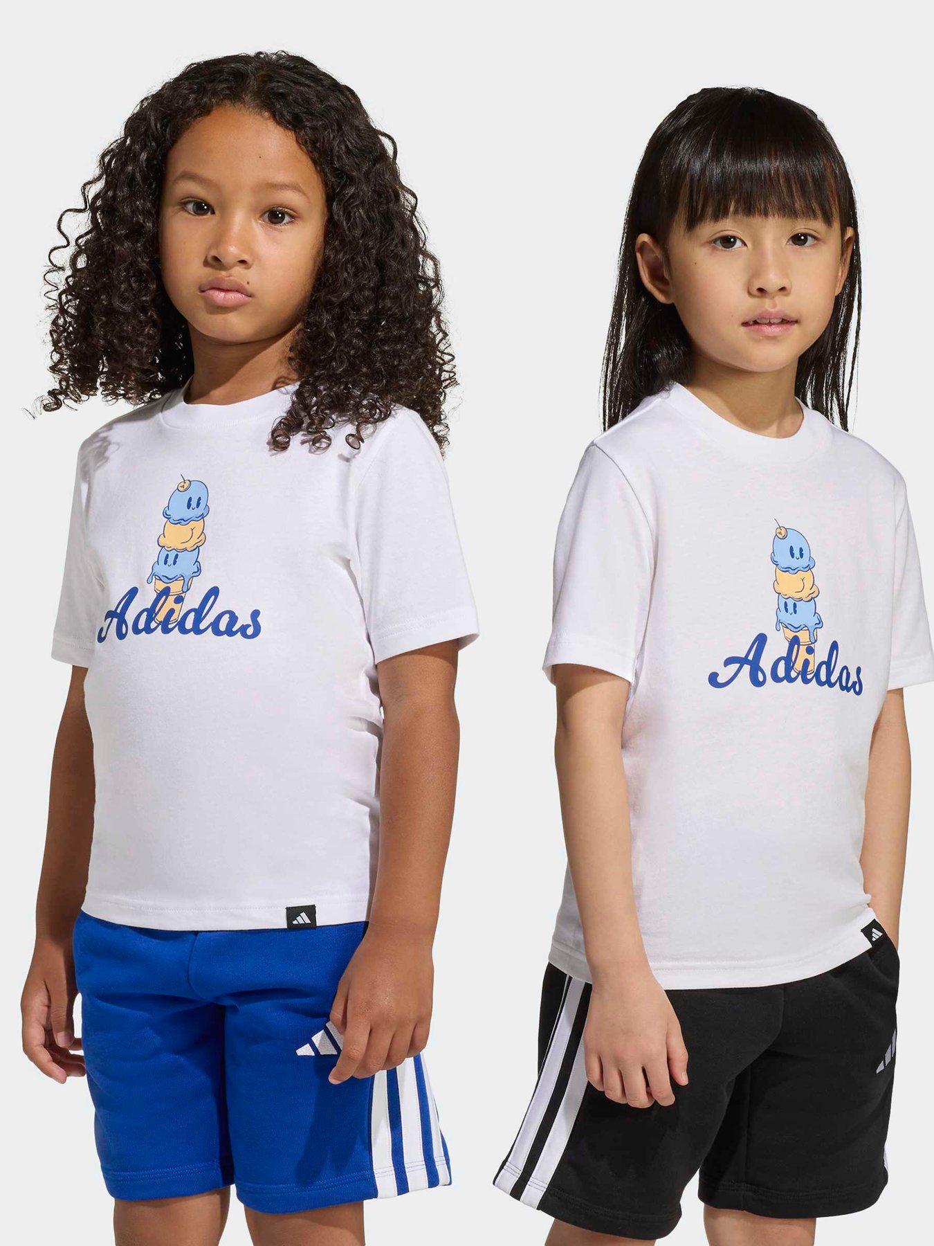 adidas Sportswear Kids Unisex Food Pack Graphic T-Shirt - White