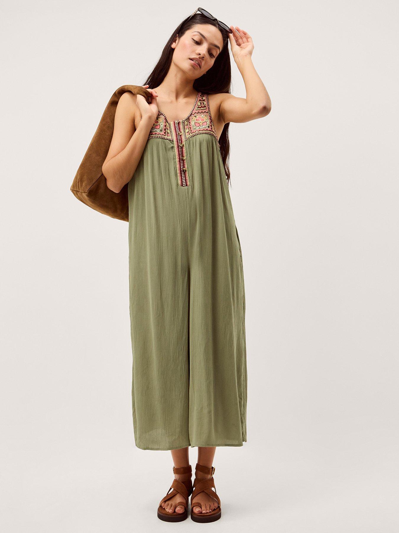 Monsoon Lidia Romper - Green