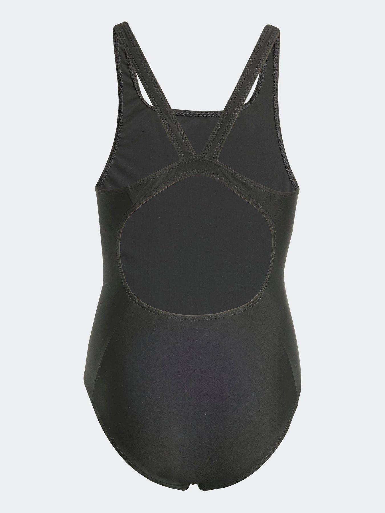 Image 2 of 4 of adidas Girls Essentials V Back Swimsuit - Black