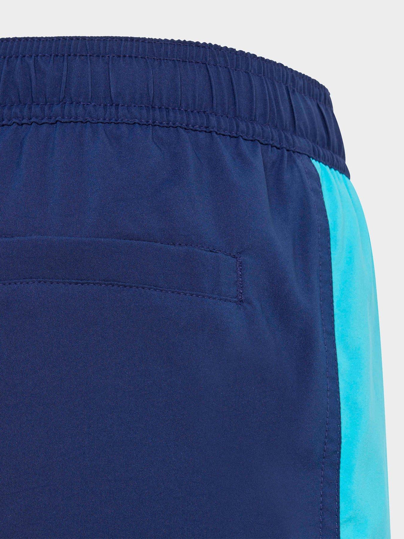  image of adidas-boys-colourblock-swimshorts-blue