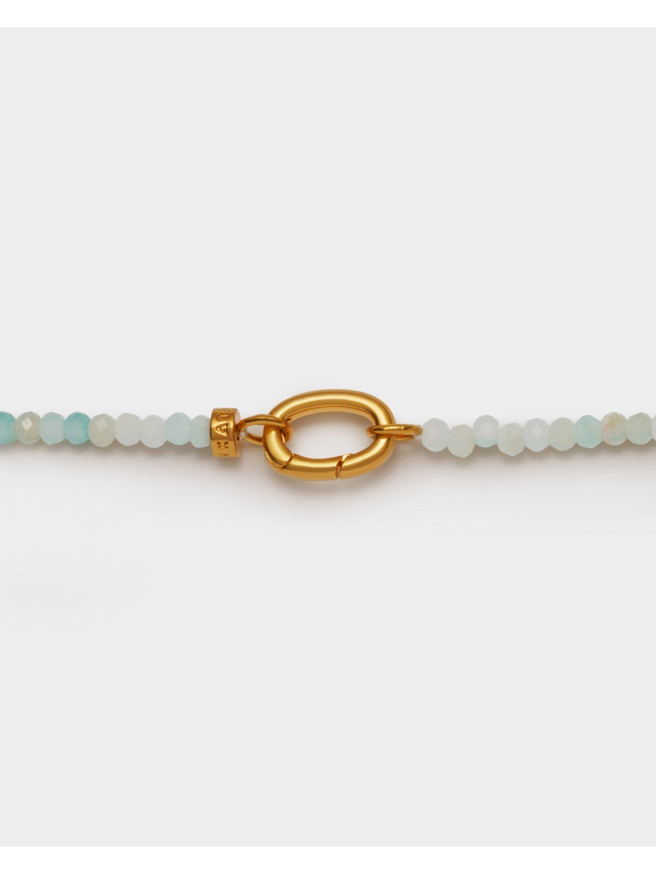 Image 4 of 5 of Katie Loxton AMAZONITE BRACELET , Gold Coated , 18cm
