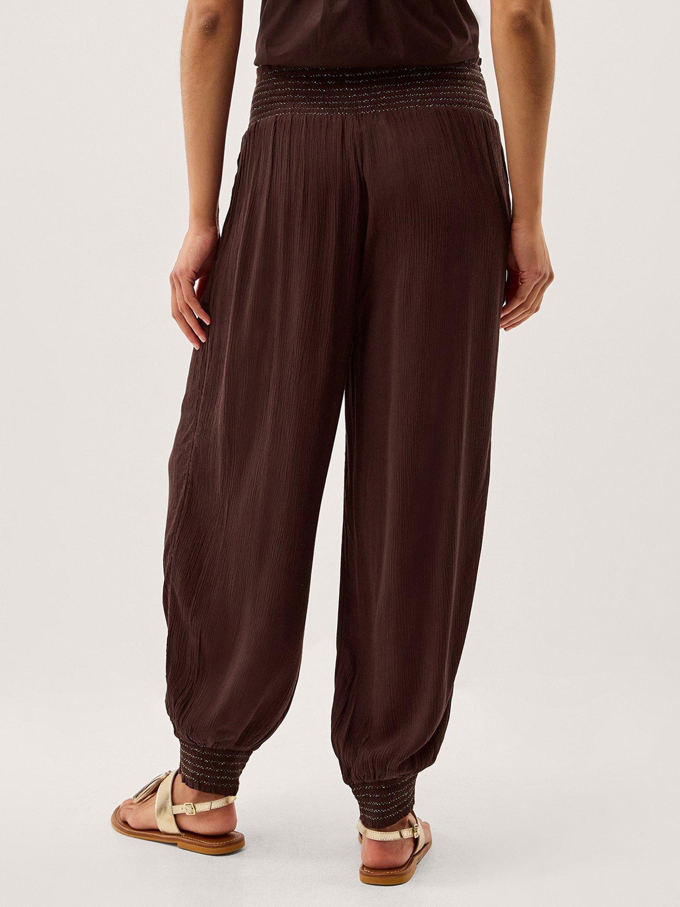  image of monsoon-reese-trousers-brown
