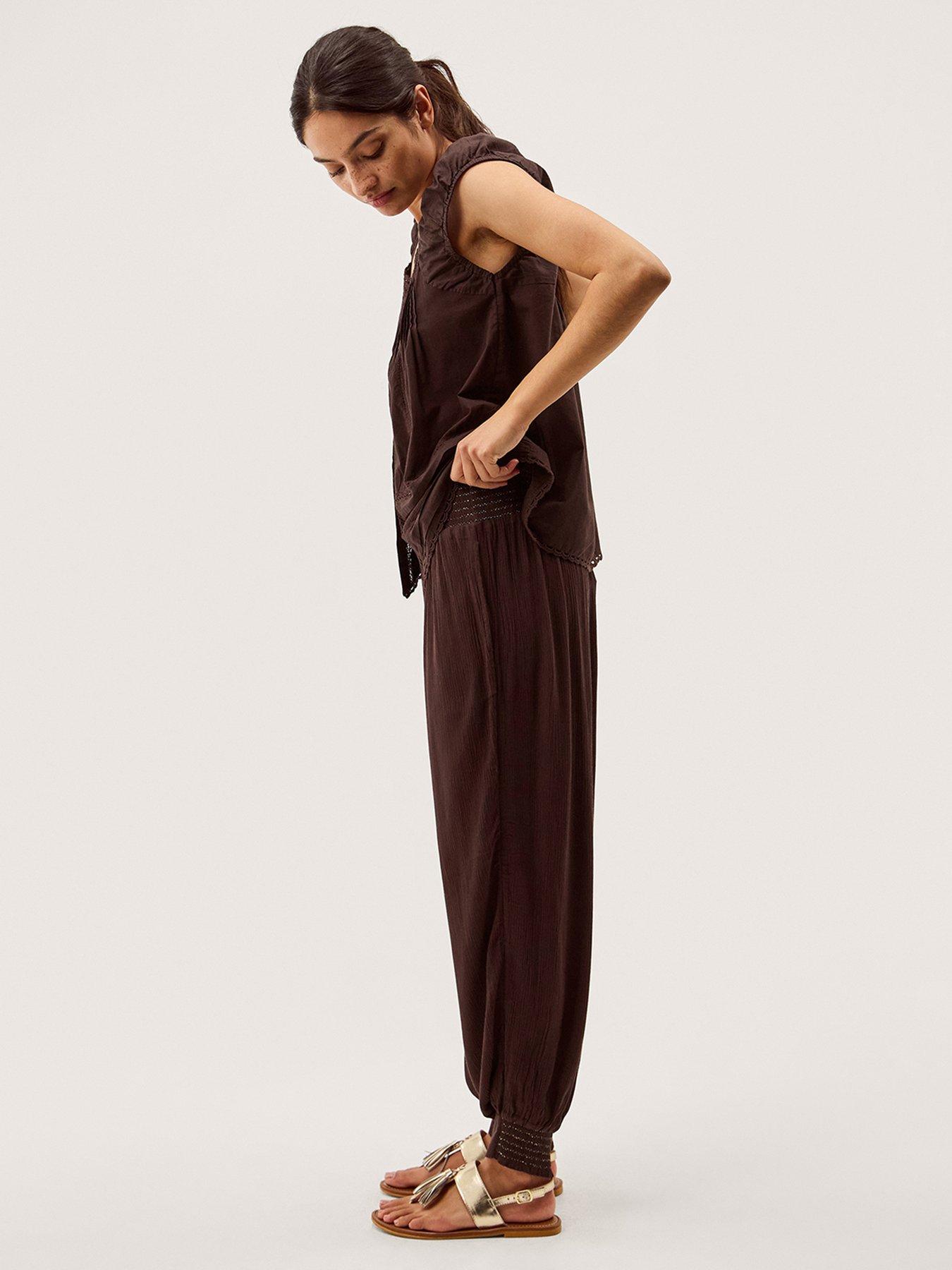  image of monsoon-reese-trousers-brown
