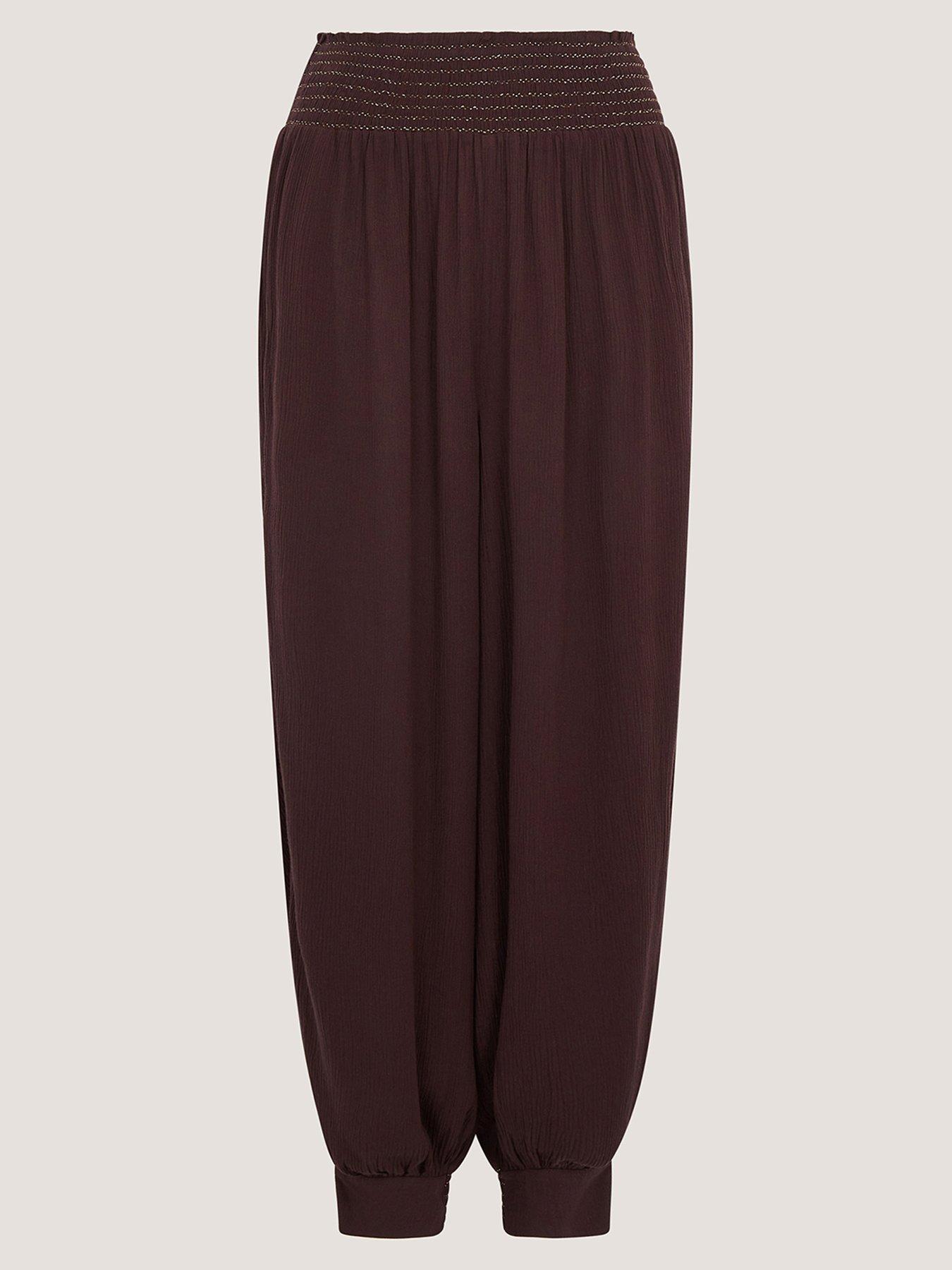  image of monsoon-reese-trousers-brown