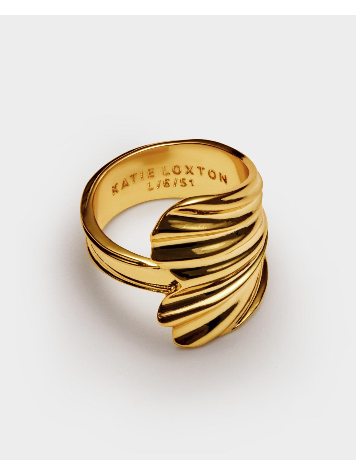  image of katie-loxton-floramour-ring-gold-coated