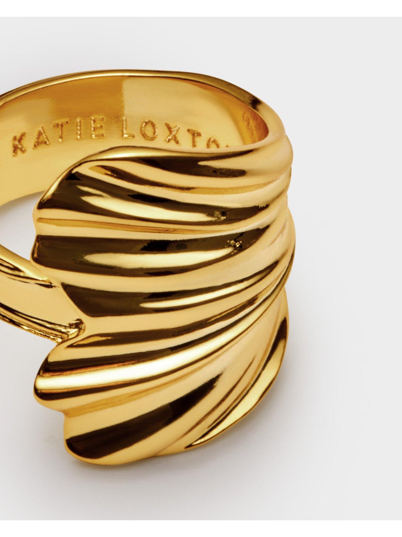  image of katie-loxton-floramour-ring-gold-coated