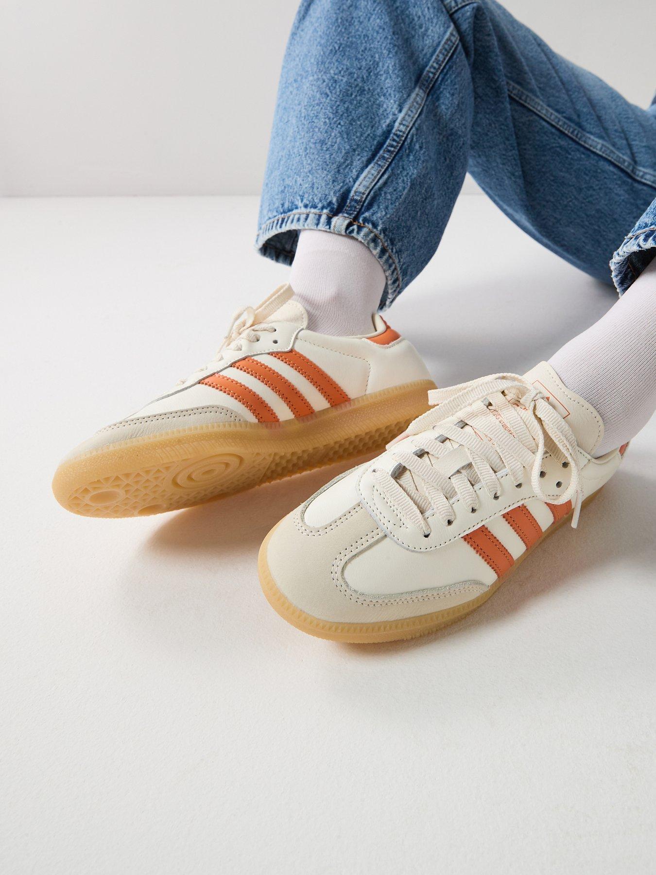 adidas Originals Women's OG Samba Trainers - White/Orange