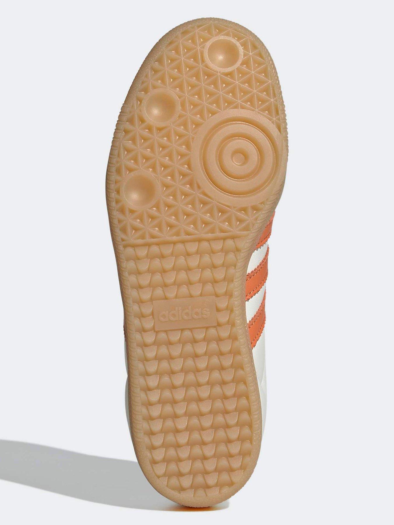  image of adidas-womens-samba-trainers-whiteorange
