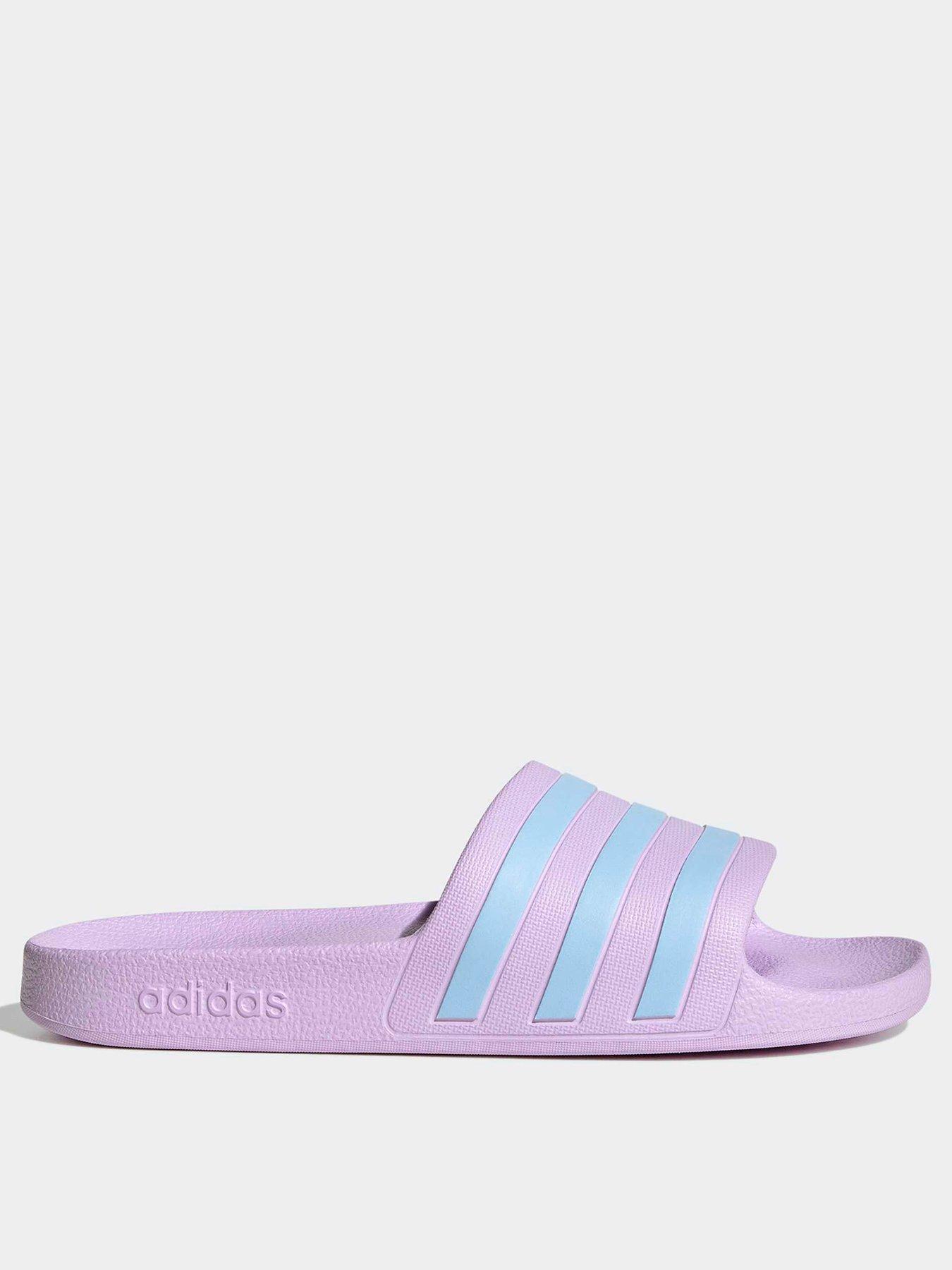 adidas Sportswear Women's Adilette Aqua Slides - Purple