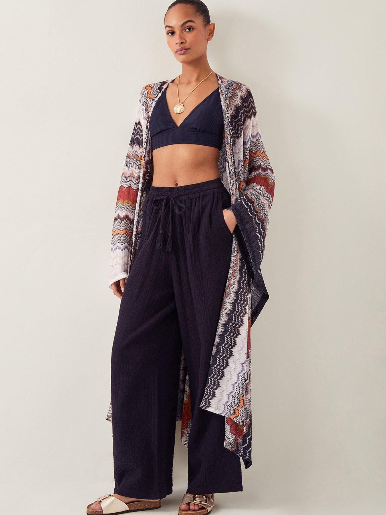  image of monsoon-ava-zigzag-stripe-coverup