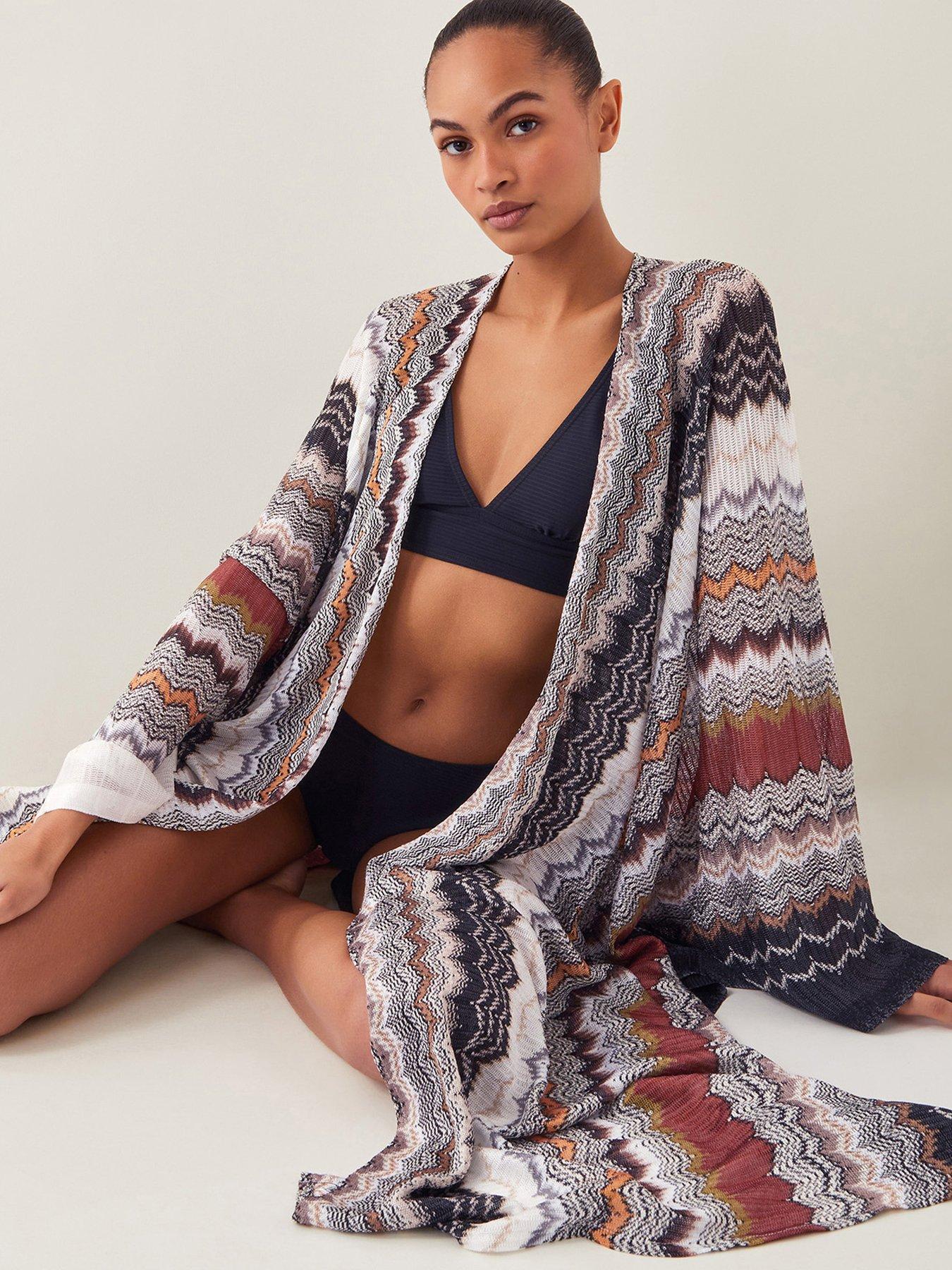  image of monsoon-ava-zigzag-stripe-coverup