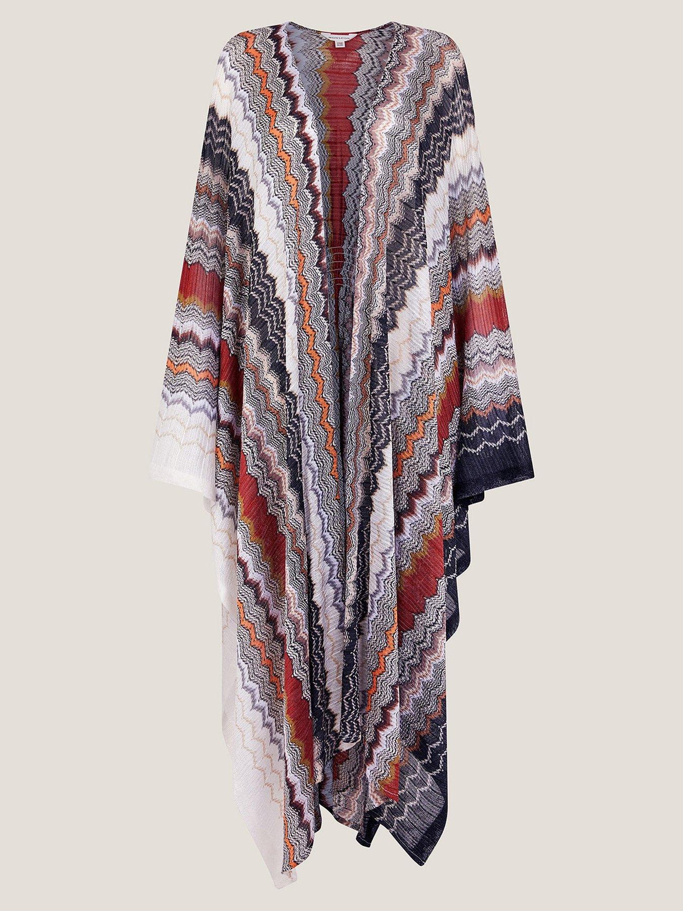  image of monsoon-ava-zigzag-stripe-coverup