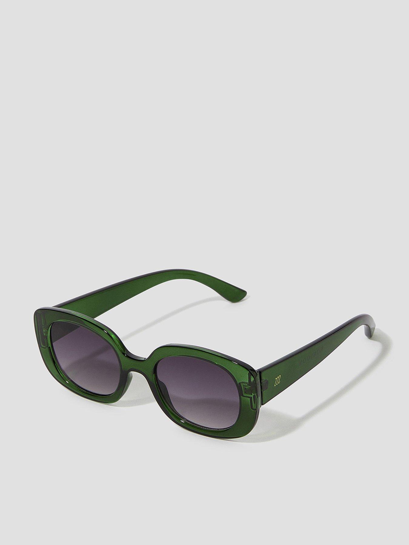 Monsoon Oval Sunglasses - Green