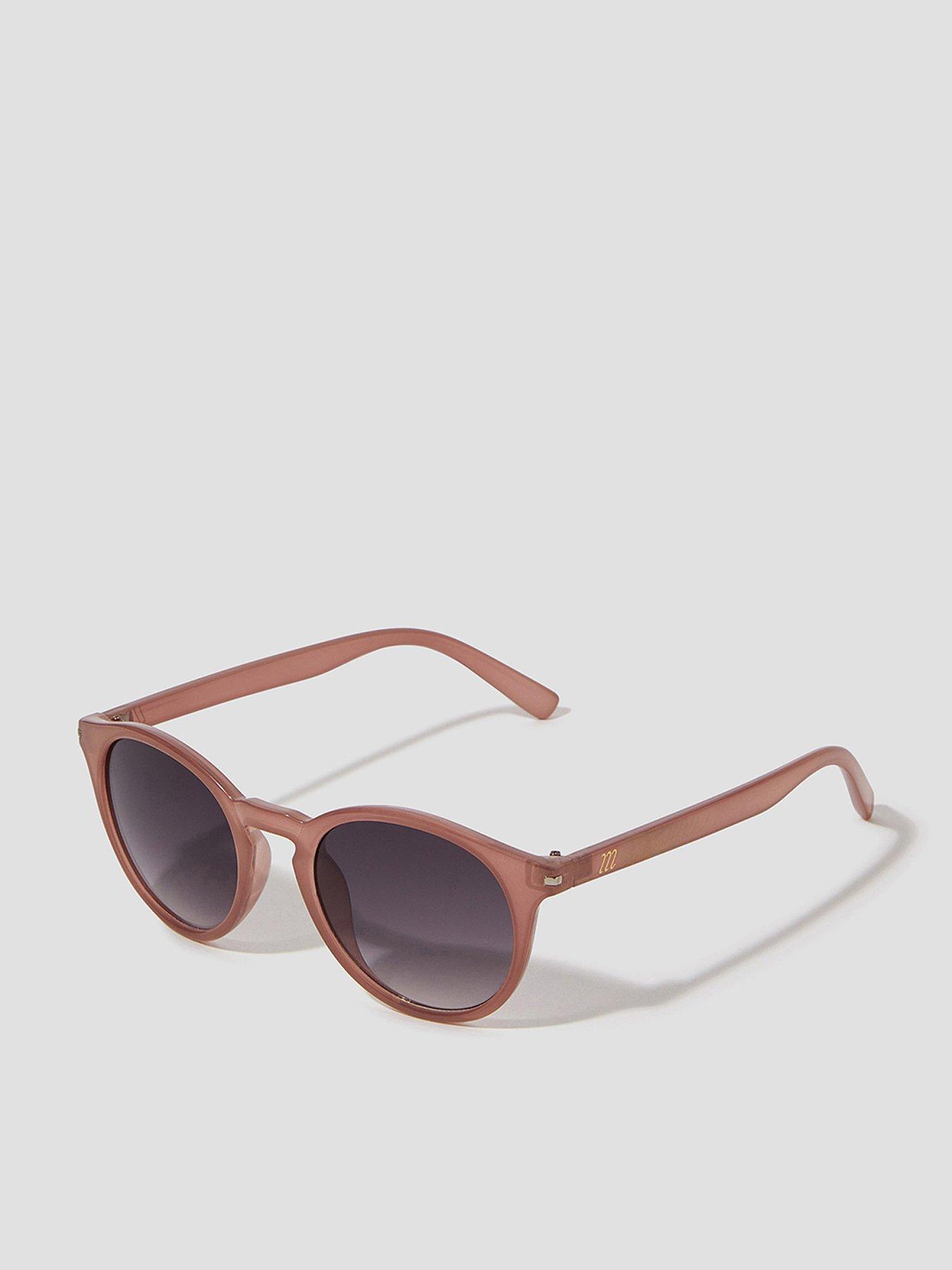 front image of monsoon-frame-sunglasses-pink