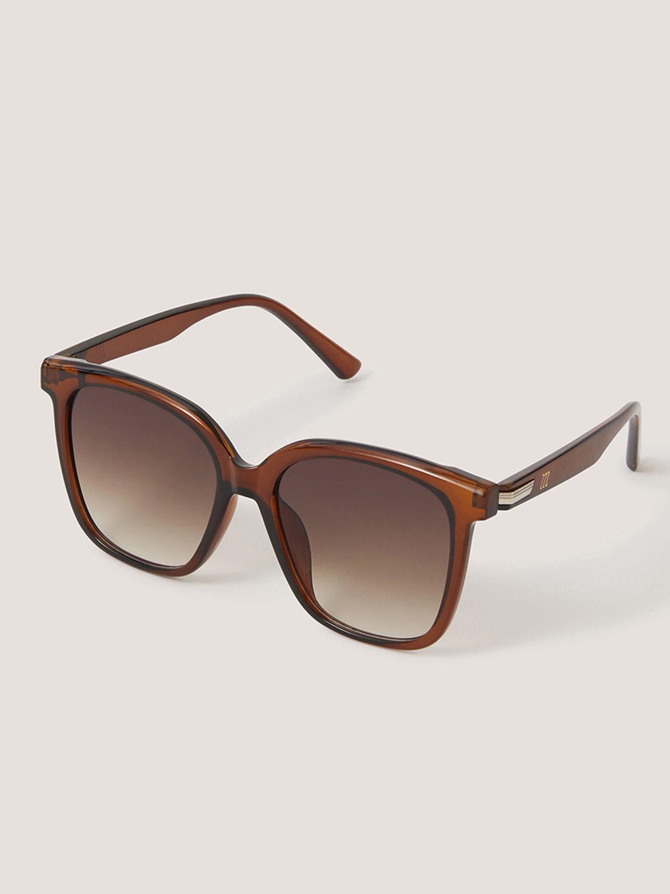 back image of monsoon-chocolate-sunglasses-brown