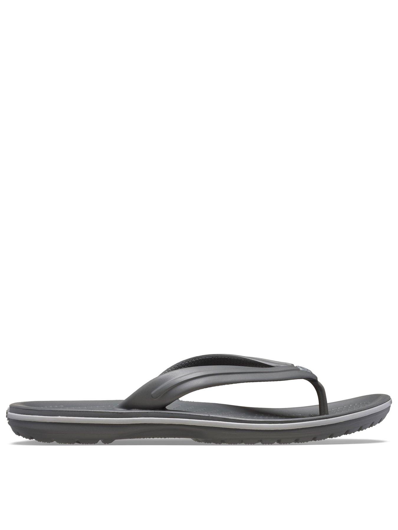 front image of crocs-crocband-flip-flop