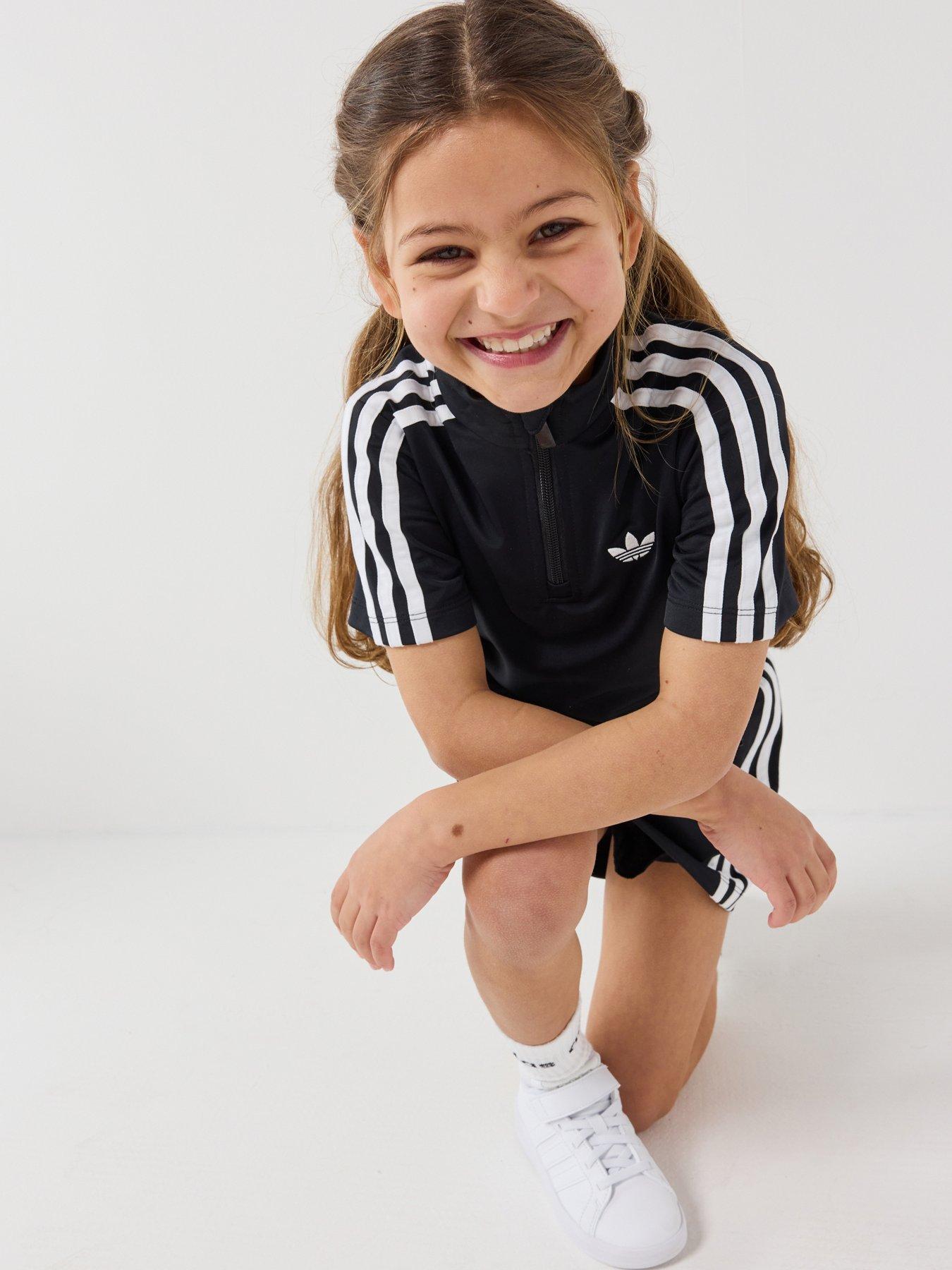 adidas Originals Kids Girl's Firebird Dress - Black/White