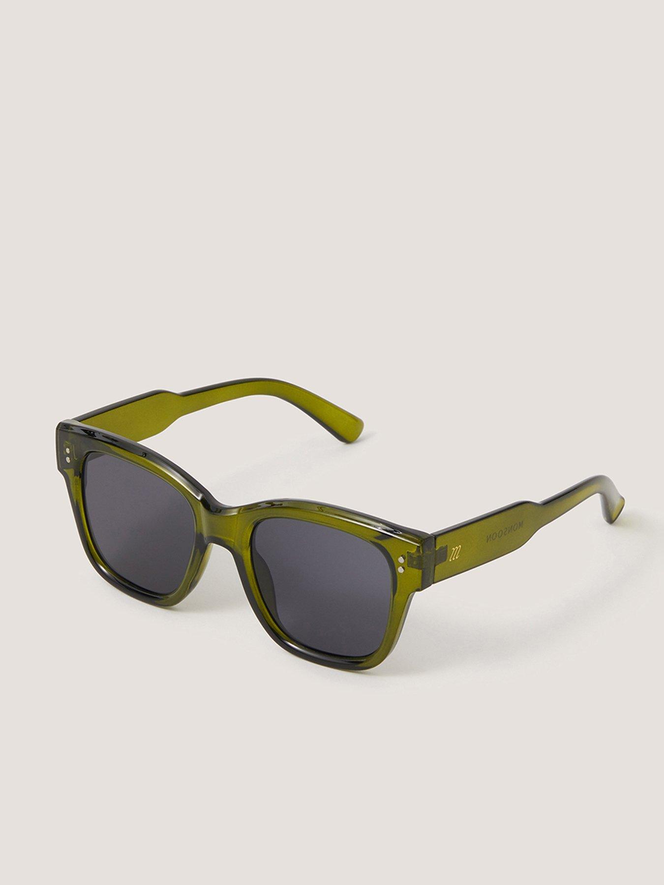 back image of monsoon-chunky-cateye-green