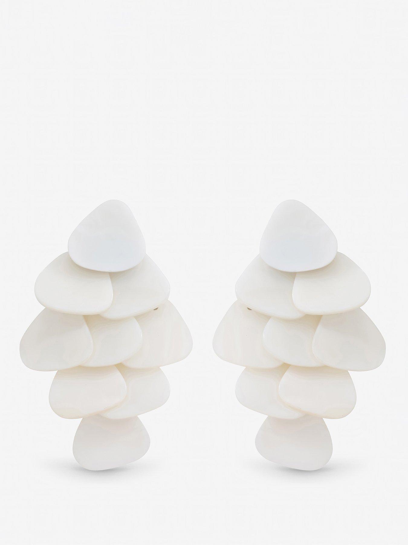 Mood STATEMENT SHELL DROPLET EARRINGS