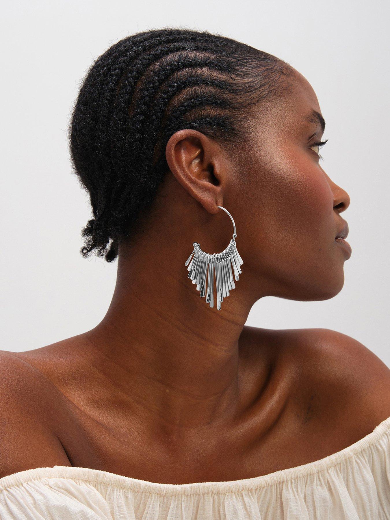 front image of mood-silver-plated-polished-stick-hoops